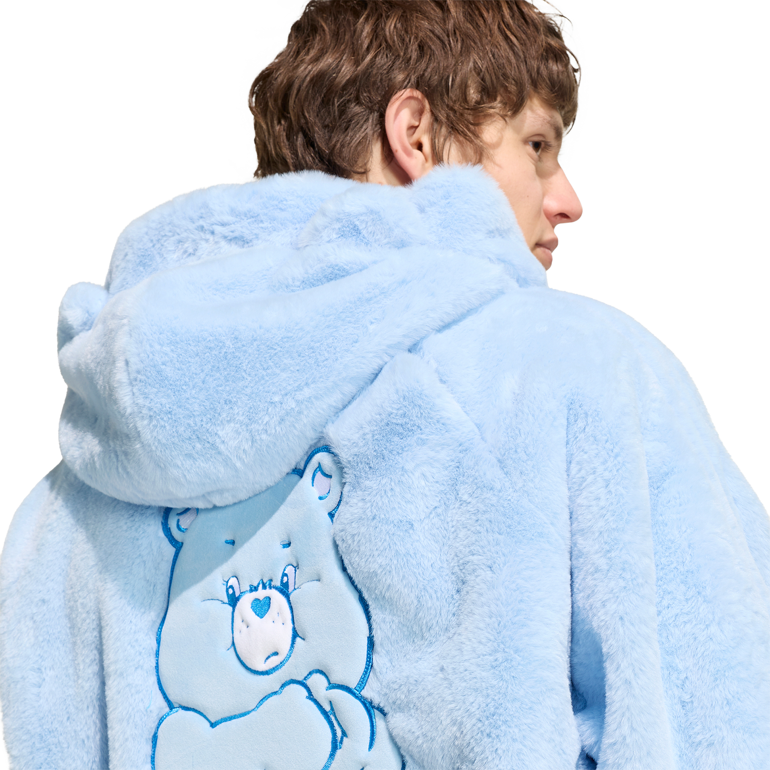 adidas Originals x Care Bears Fur Jacket - Men's - Clear Sky