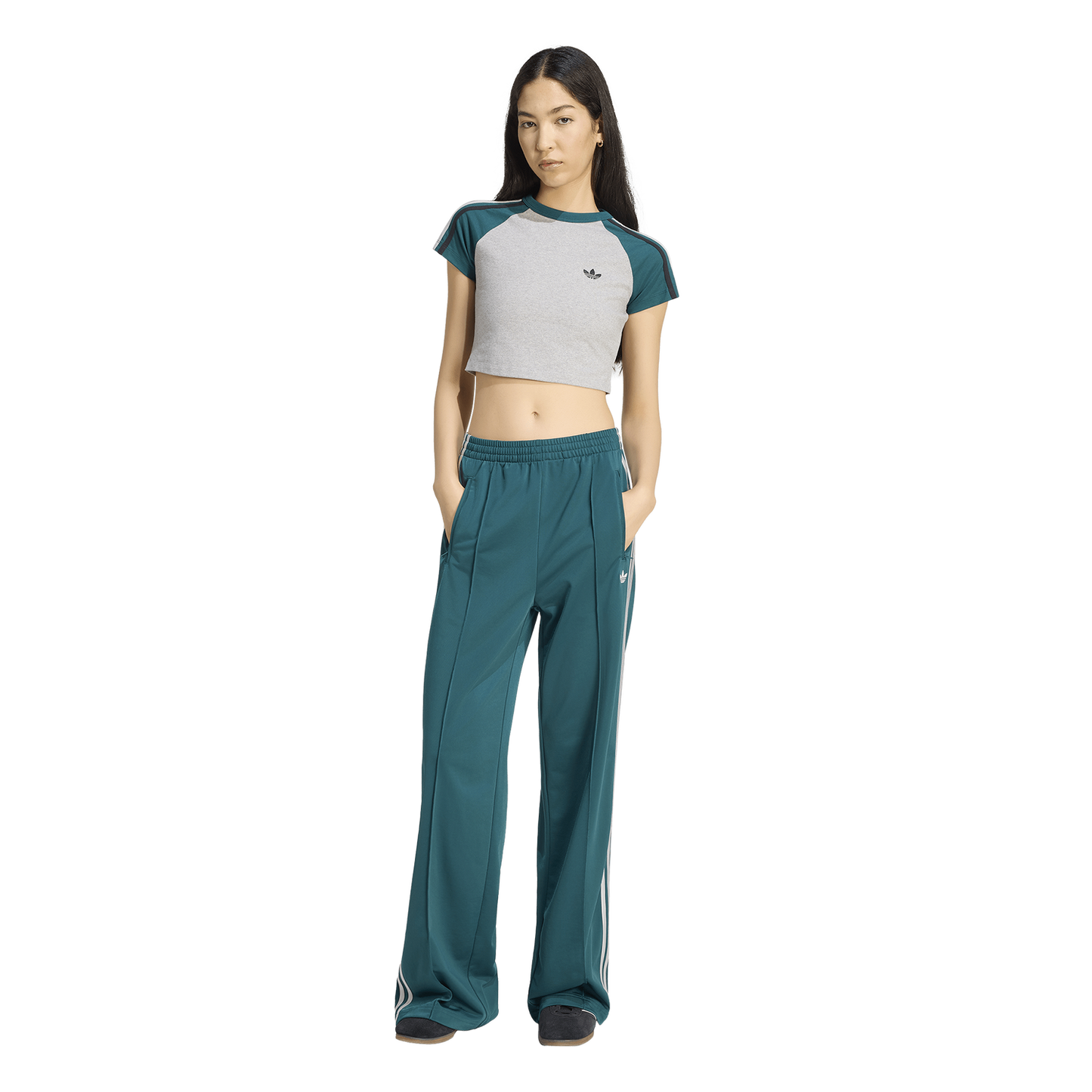 adidas Originals Adicolor Classics Firebird Track Pants - Women's - Grey/Rich Green