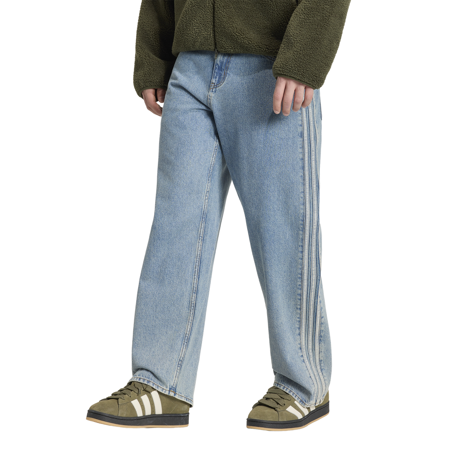 adidas Originals Adicolor Firebird Denim Jeans - Men's - Worn Blue Denim