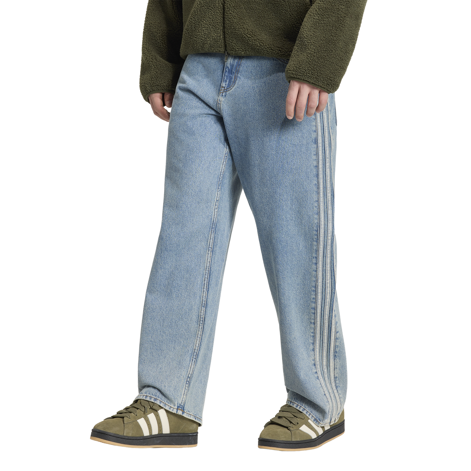 adidas Originals Adicolor Firebird Denim Jeans - Men's - Worn Blue Denim