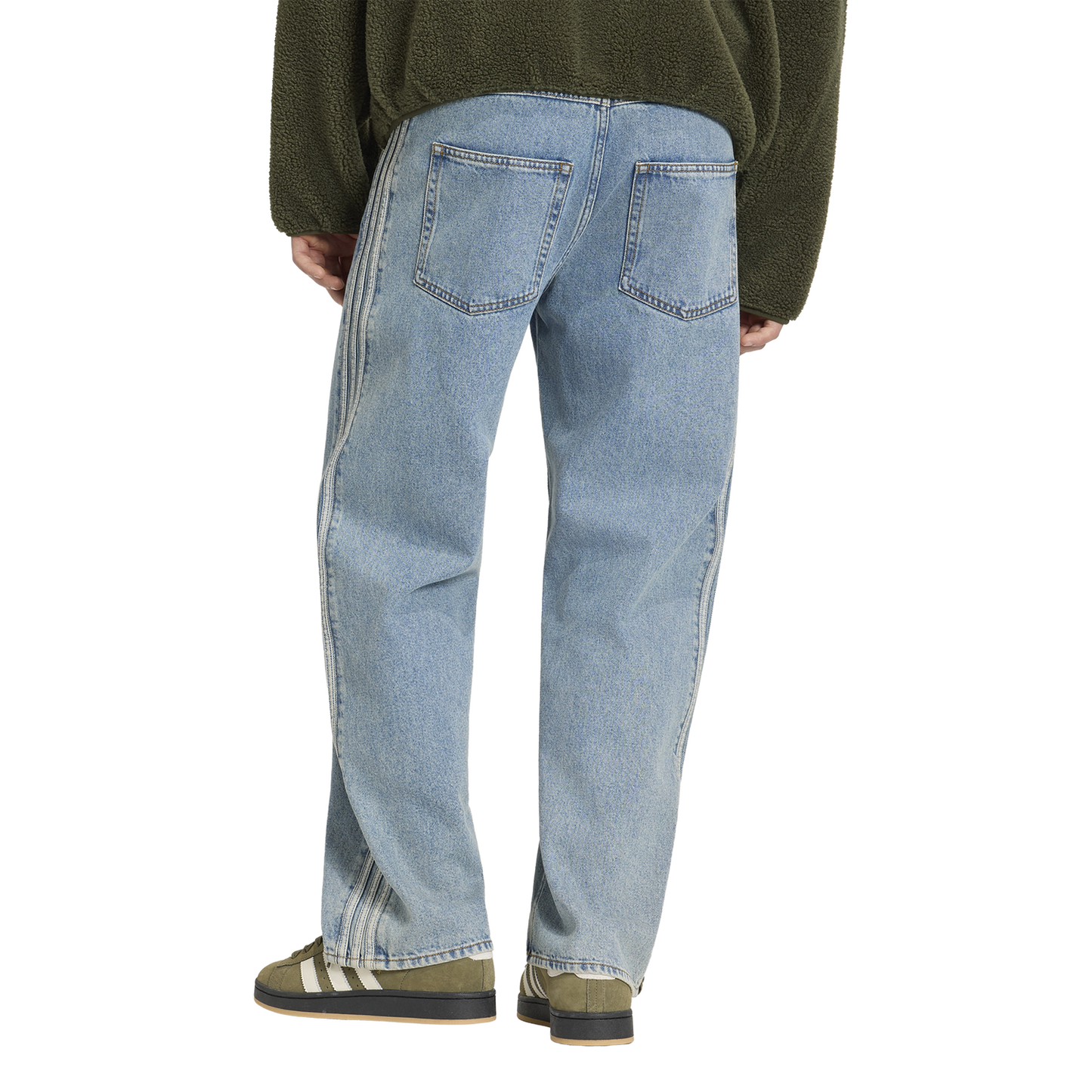 adidas Originals Adicolor Firebird Denim Jeans - Men's - Worn Blue Denim