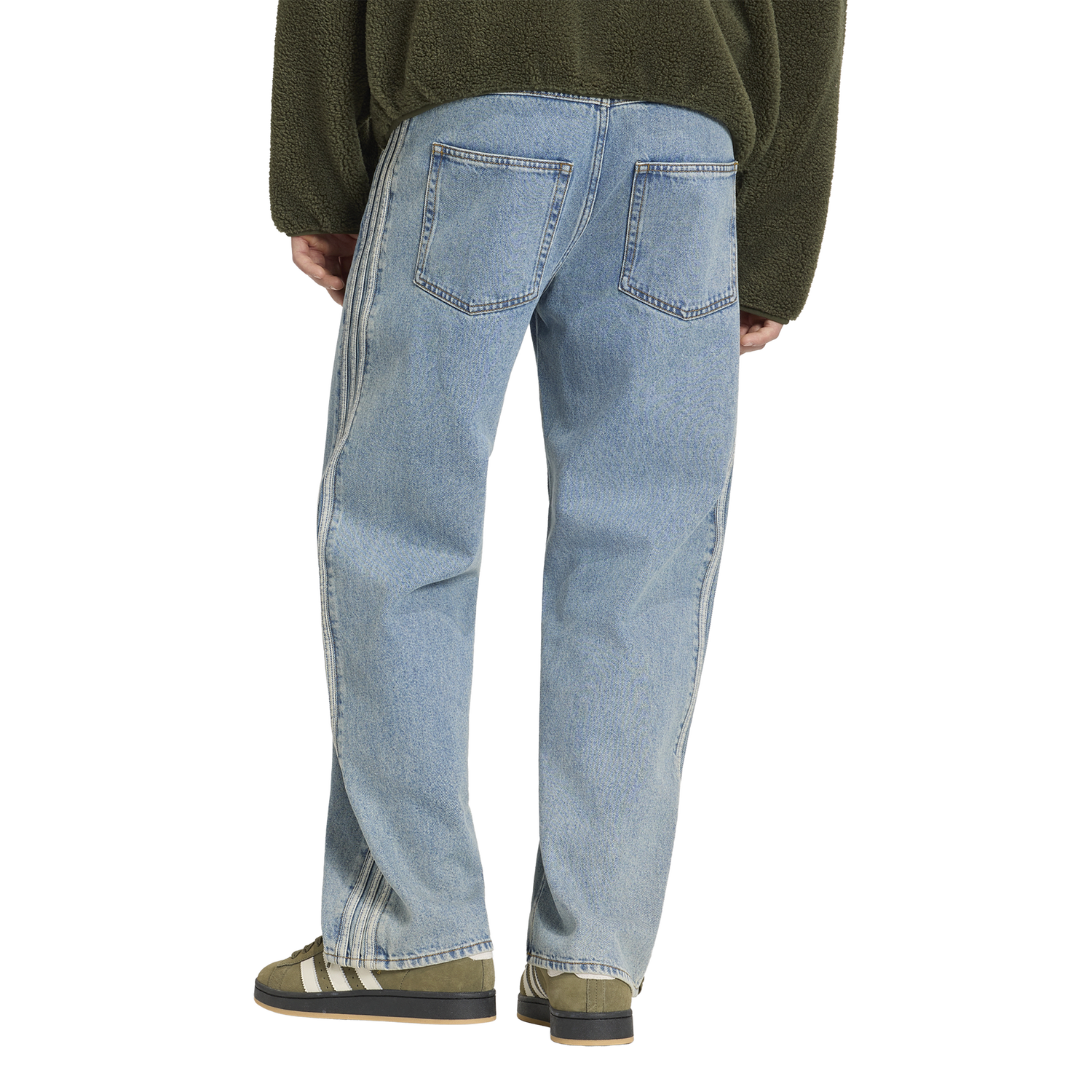 adidas Originals Adicolor Firebird Denim Jeans - Men's - Worn Blue Denim