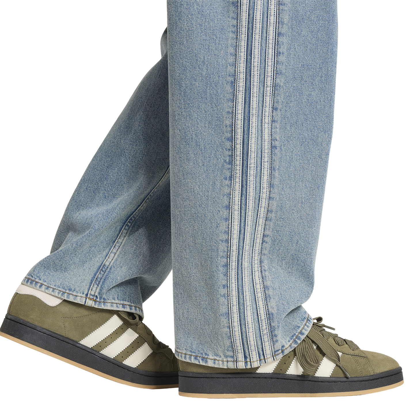 adidas Originals Adicolor Firebird Denim Jeans - Men's - Worn Blue Denim