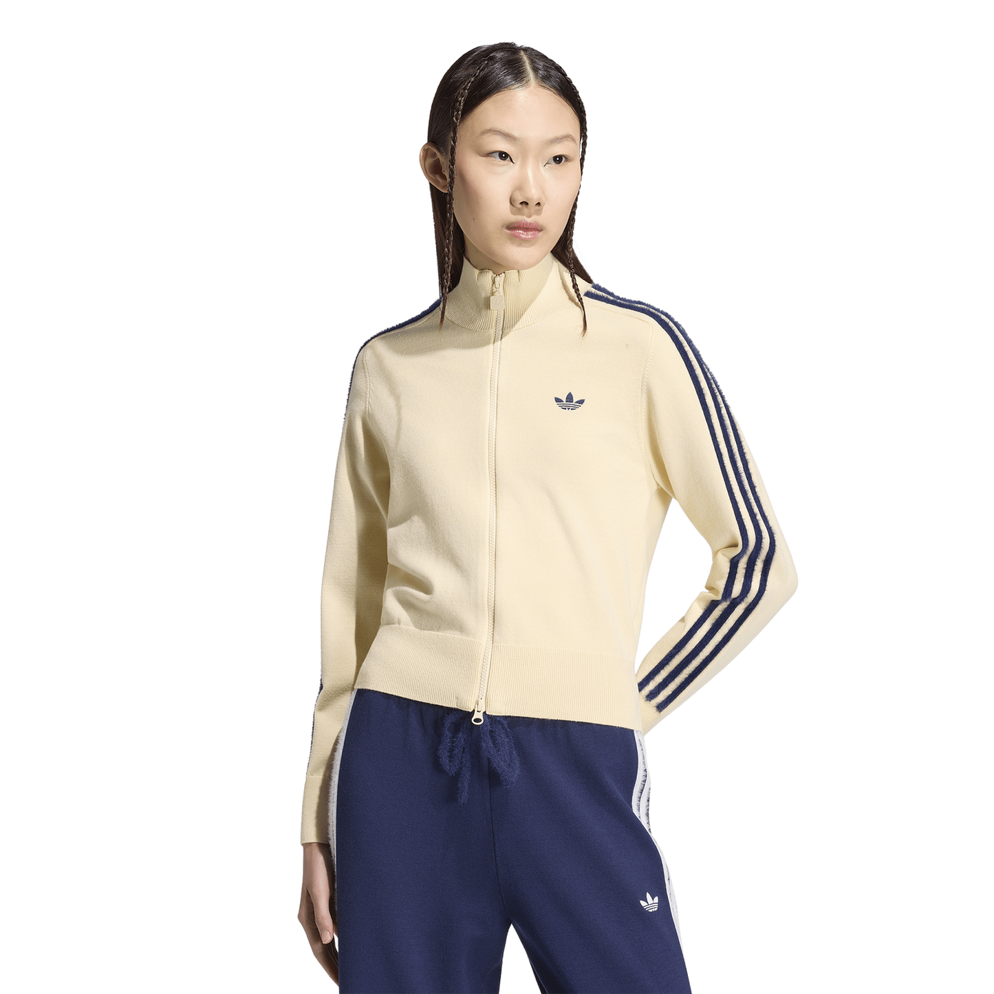 adidas Originals Firebird Knit Track Top - Women's - Night Indigo/Warm Vanilla