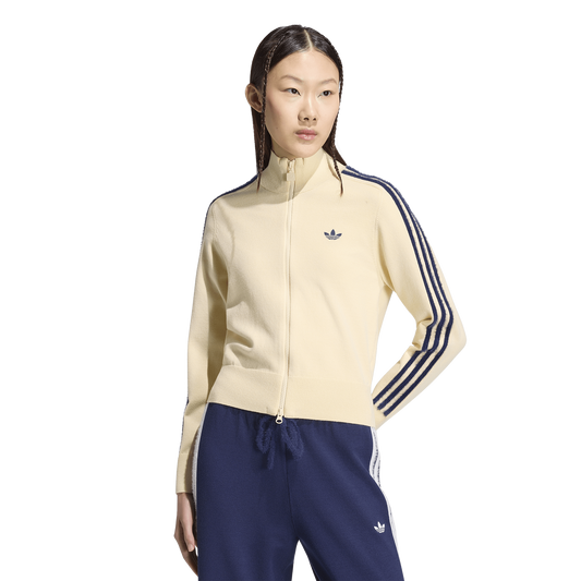 adidas Originals Firebird Knit Track Top - Women's - Night Indigo/Warm Vanilla