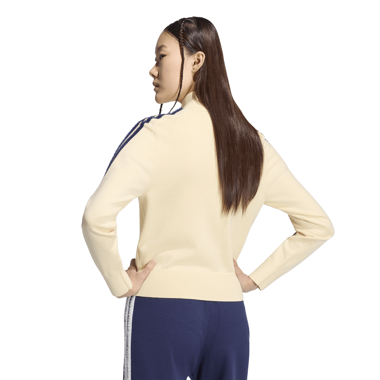 adidas Originals Firebird Knit Track Top - Women's - Night Indigo/Warm Vanilla