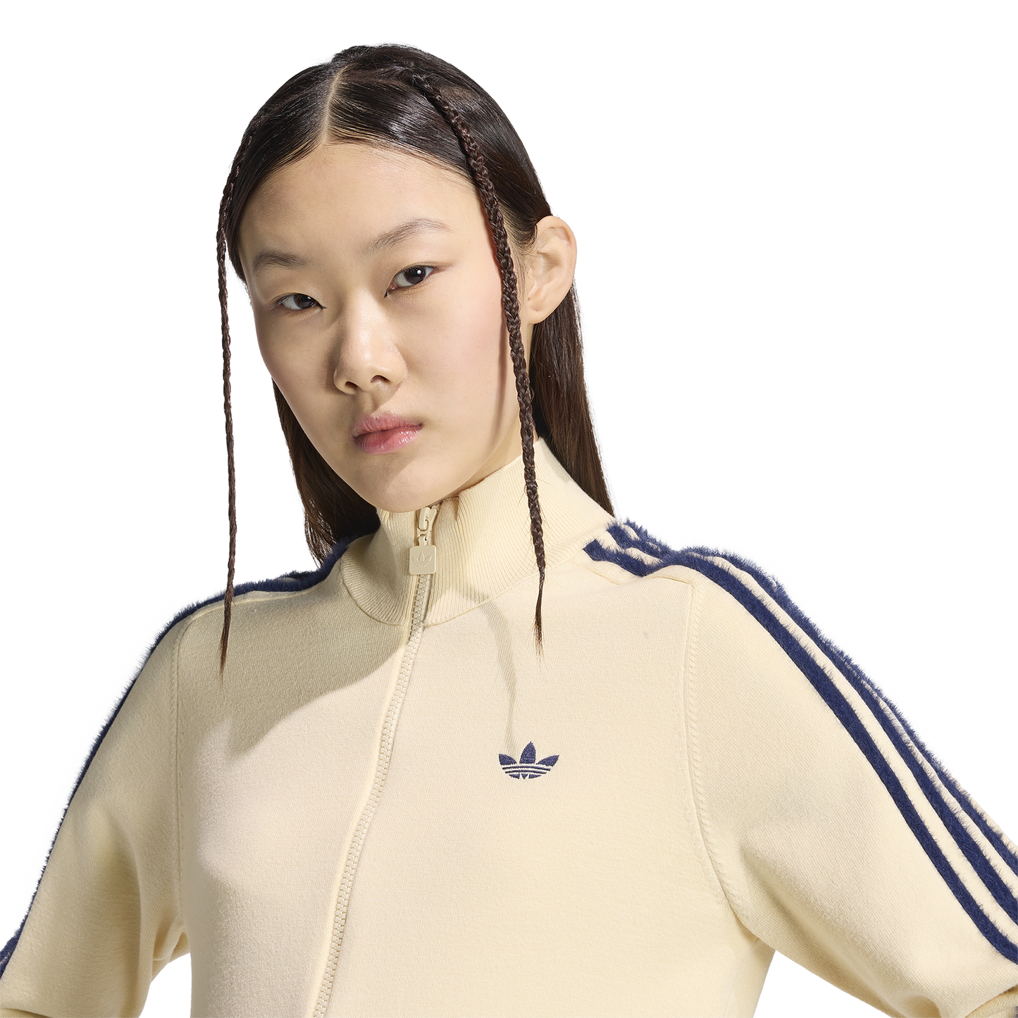 adidas Originals Firebird Knit Track Top - Women's - Night Indigo/Warm Vanilla