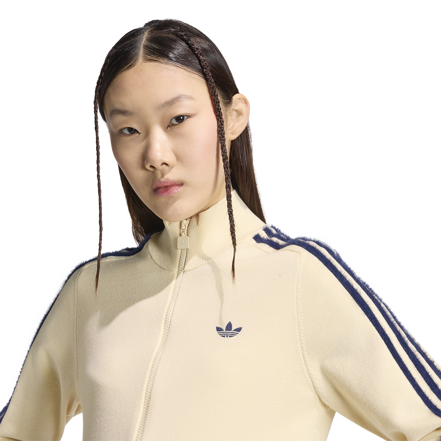adidas Originals Firebird Knit Track Top - Women's - Night Indigo/Warm Vanilla