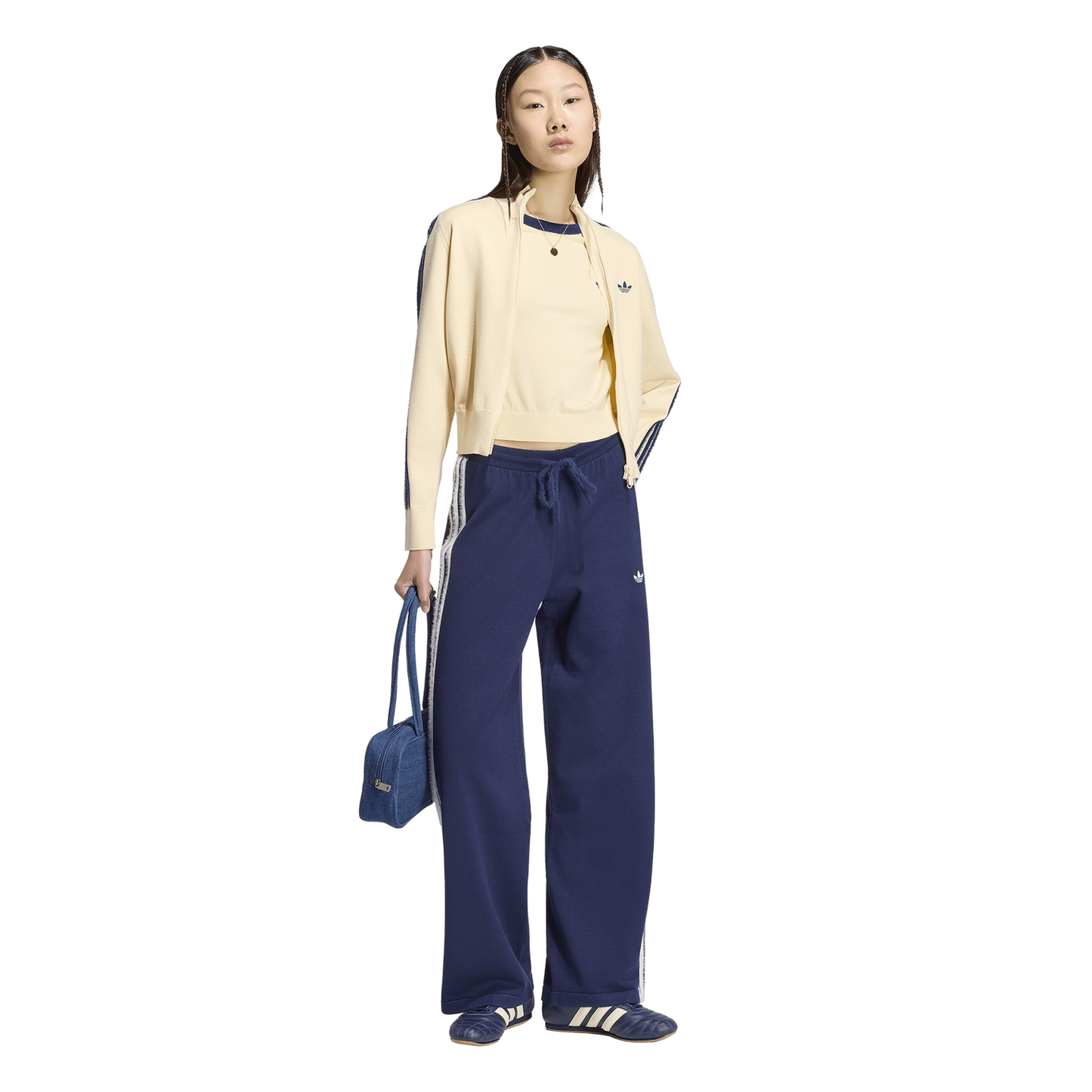 adidas Originals Firebird Knit Track Top - Women's - Night Indigo/Warm Vanilla