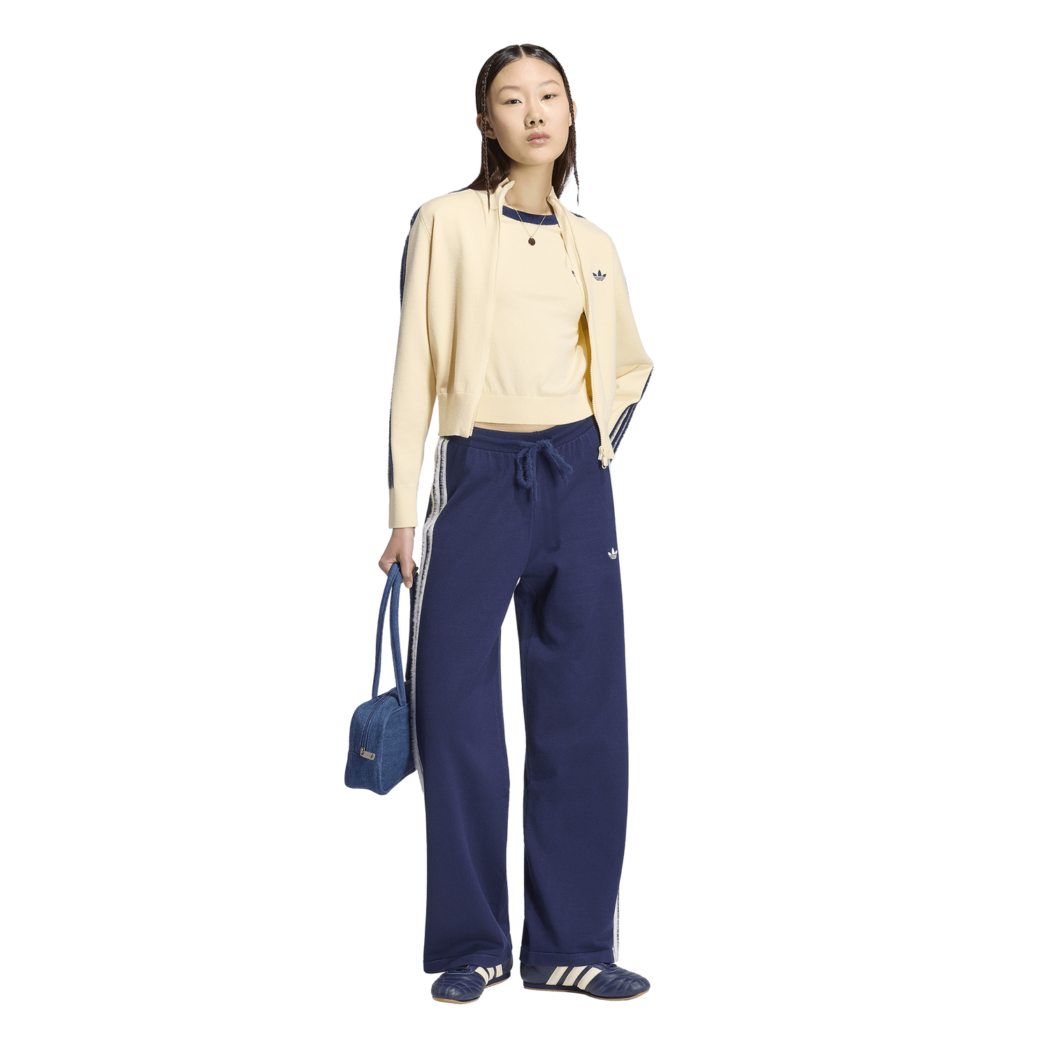 adidas Originals Firebird Knit Track Top - Women's - Night Indigo/Warm Vanilla