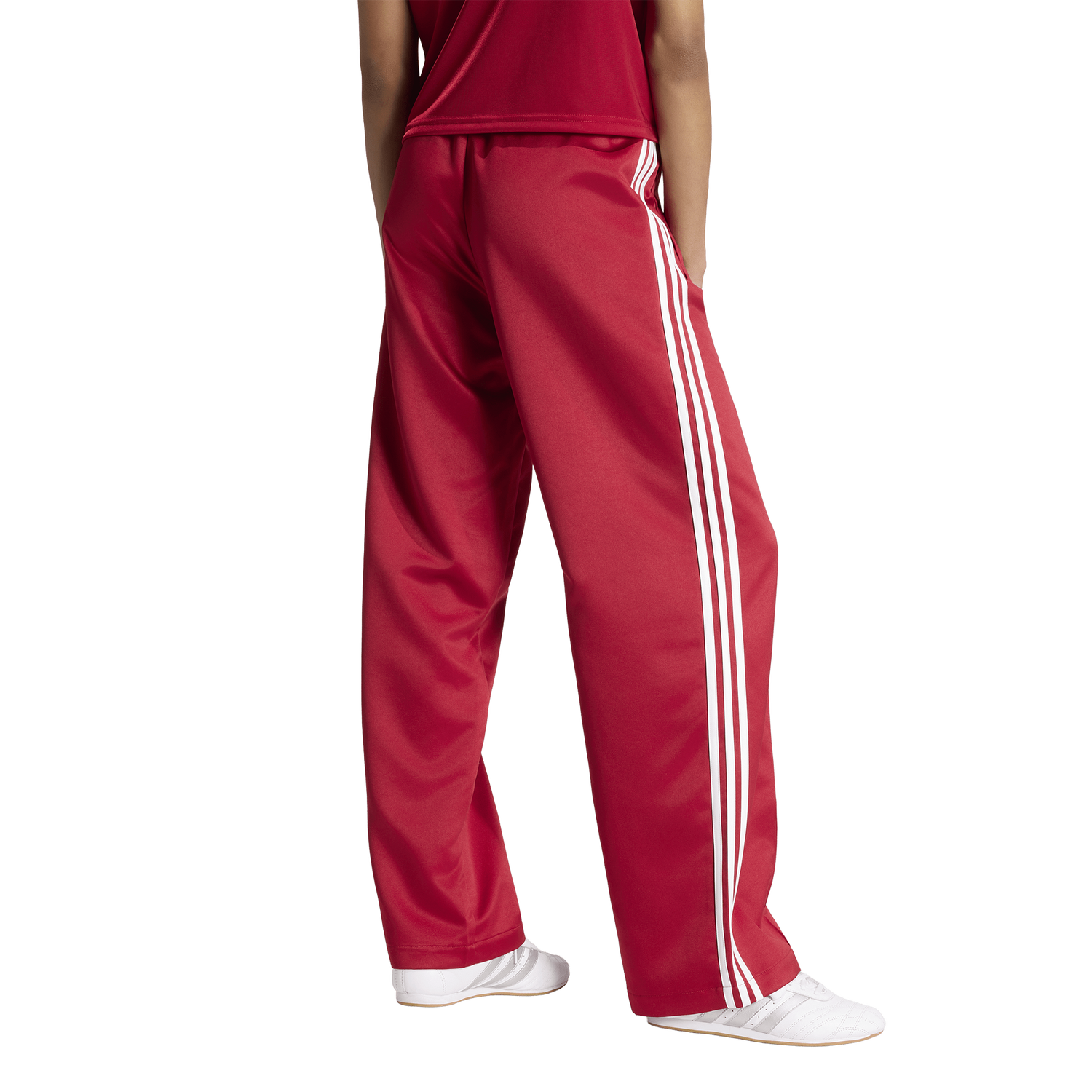 adidas Originals Superstar Satin Loose Track Pants - Women's - Team Victory Red/White