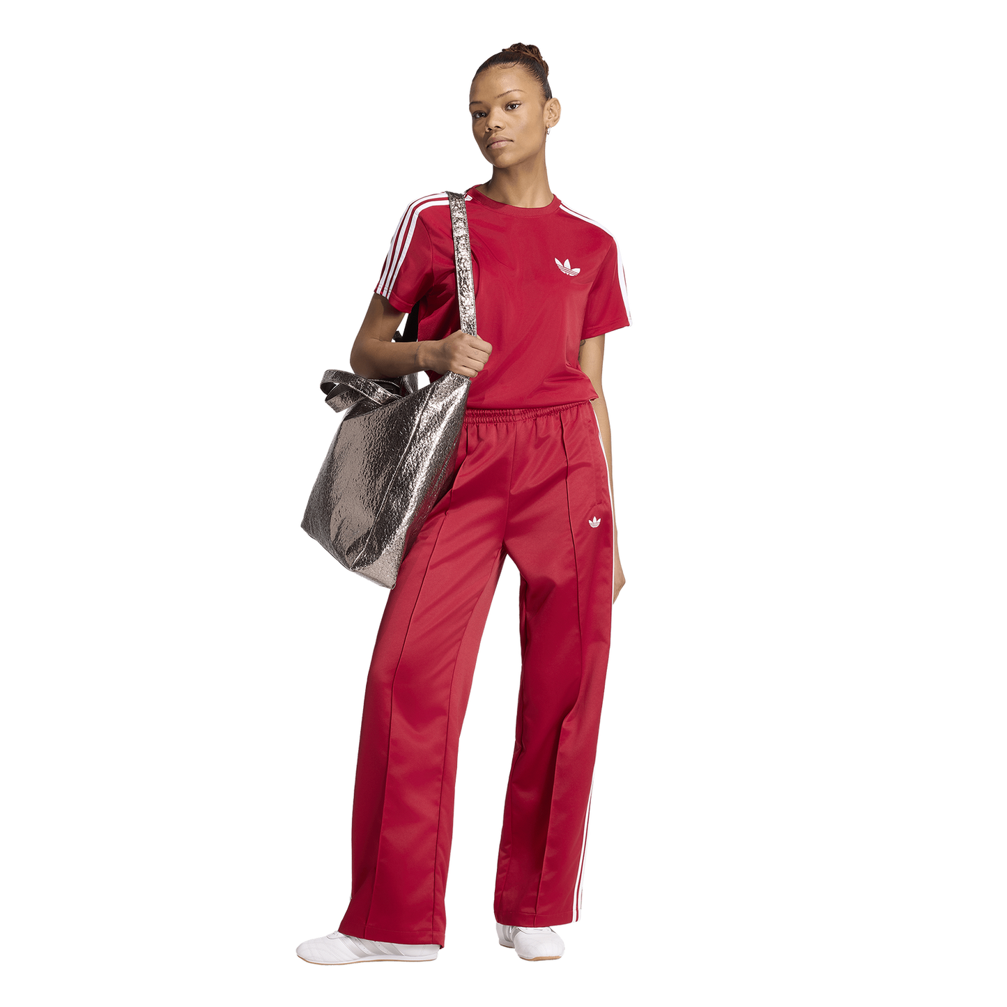 adidas Originals Superstar Satin Loose Track Pants - Women's - Team Victory Red/White