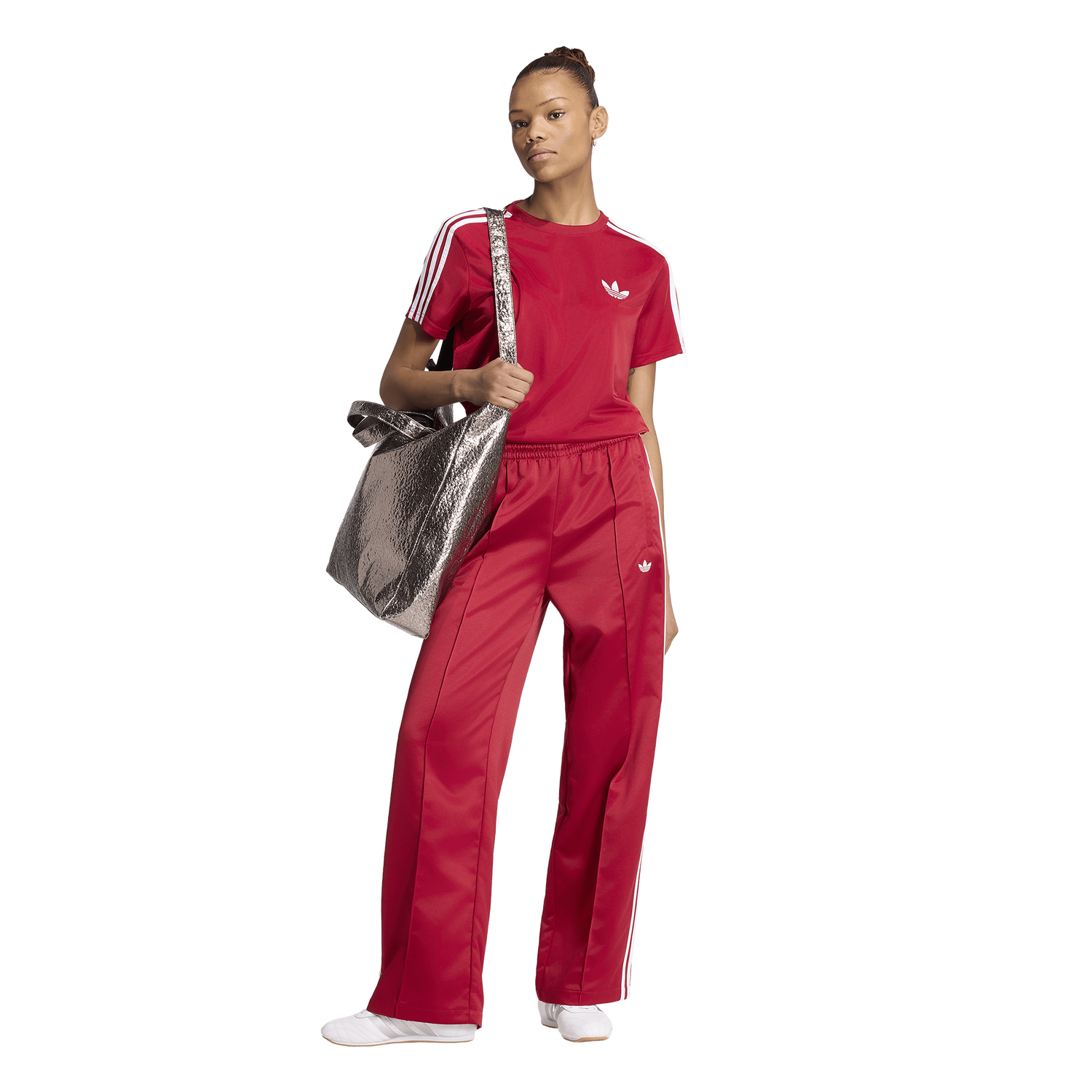 adidas Originals Superstar Satin Loose Track Pants - Women's - Team Victory Red/White