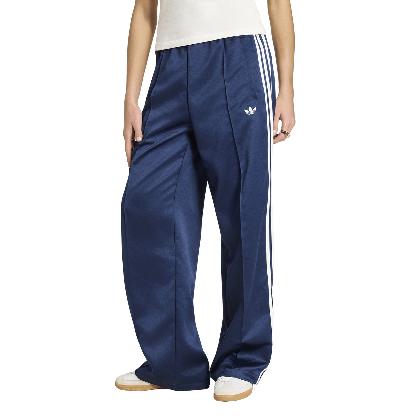 adidas Originals Superstar Satin Loose Track Pants - Women's - Night Indigo/White
