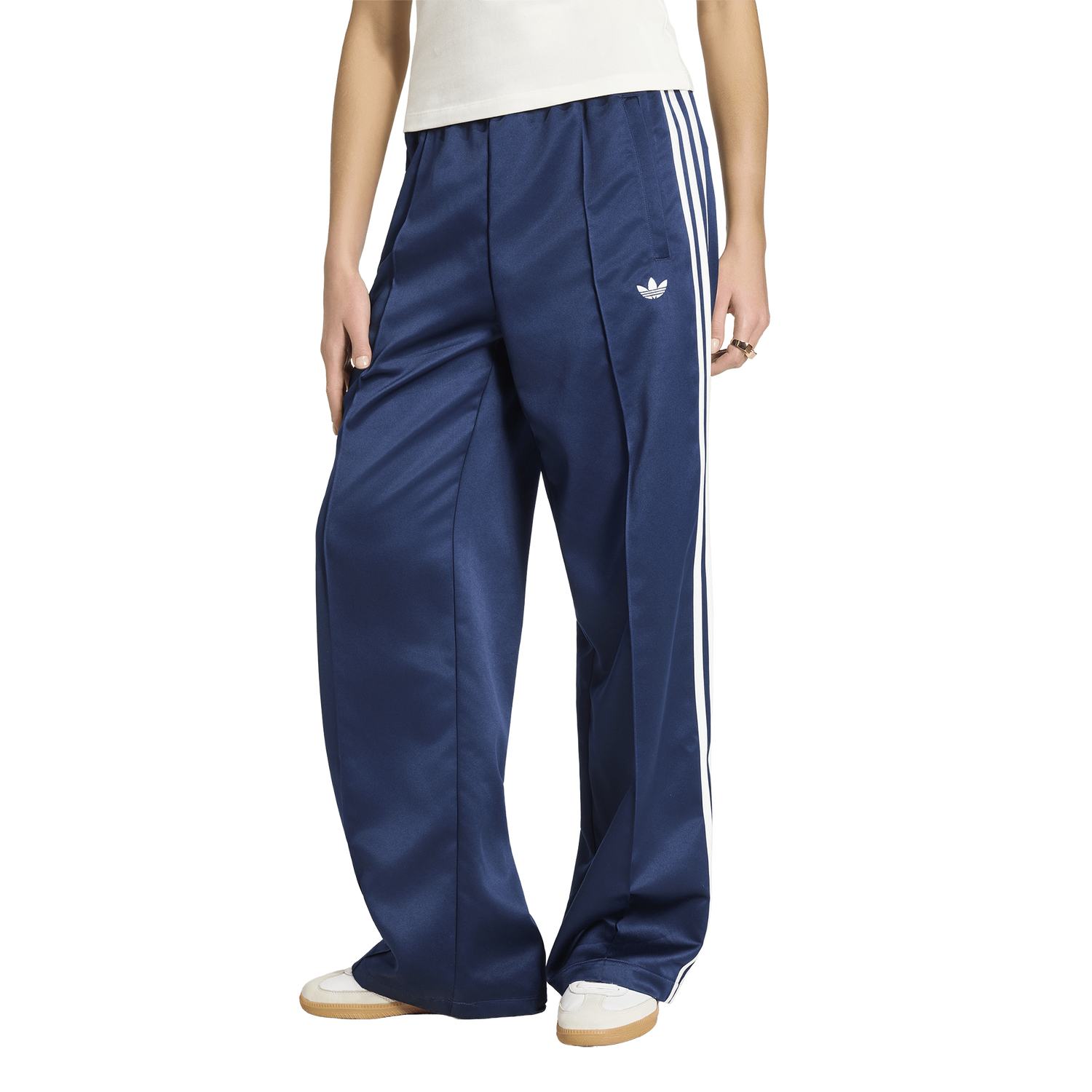 adidas Originals Superstar Satin Loose Track Pants - Women's - Night Indigo/White
