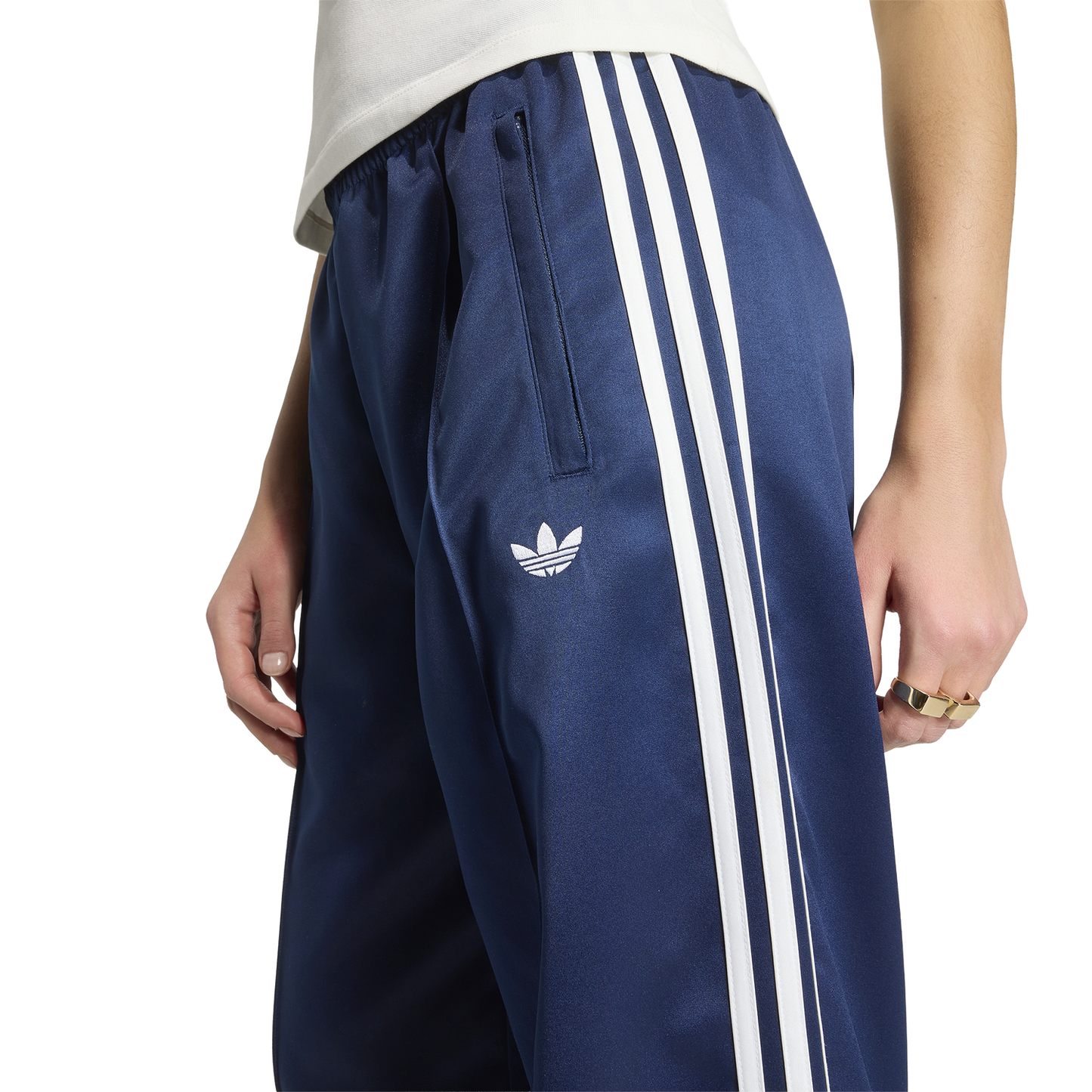 adidas Originals Superstar Satin Loose Track Pants - Women's - Night Indigo/White