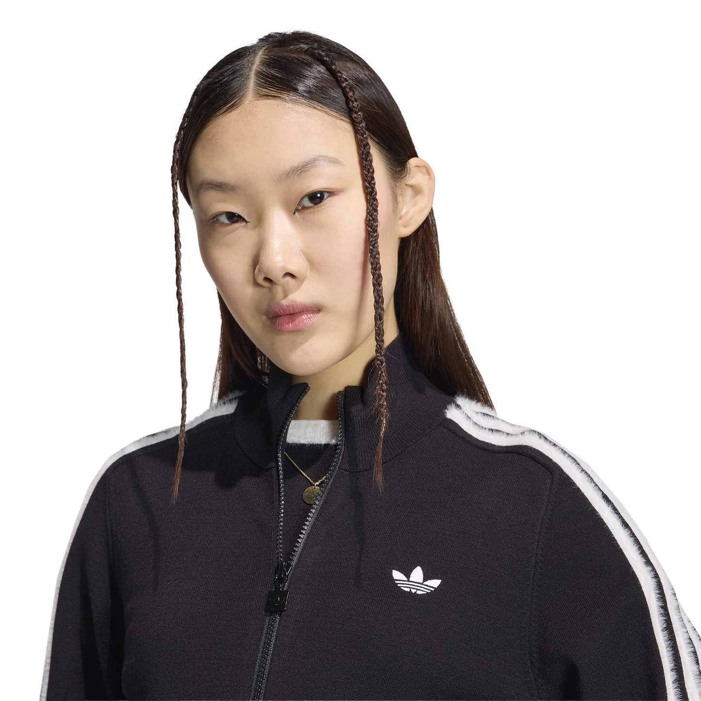 adidas Originals Firebird Knit Track Top - Women's - Black/White