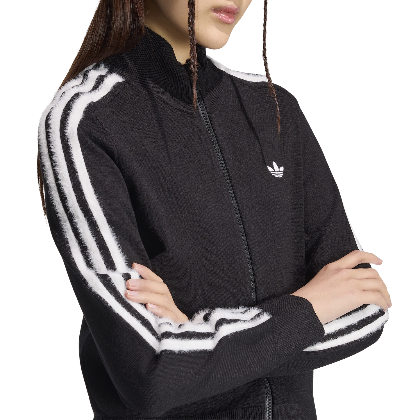 adidas Originals Firebird Knit Track Top - Women's - Black/White