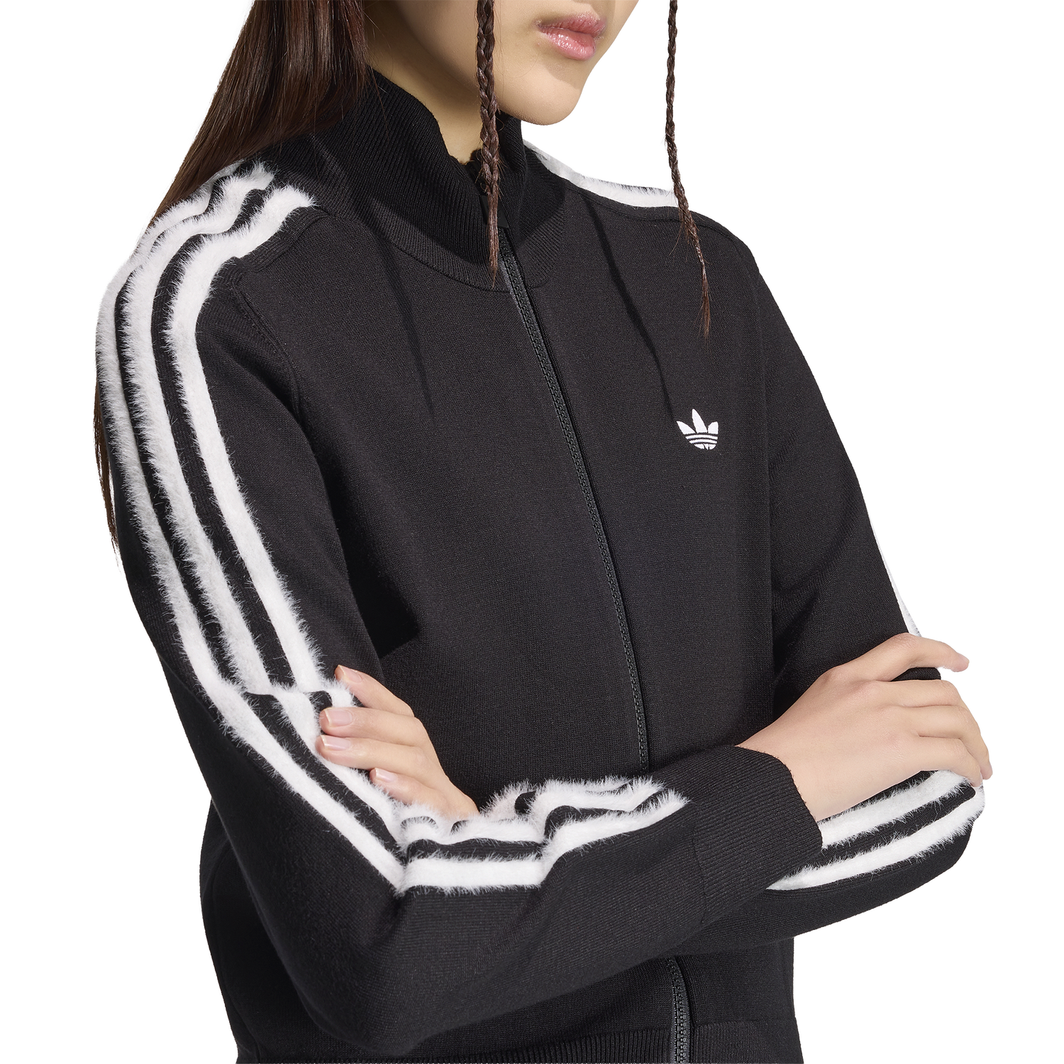 adidas Originals Firebird Knit Track Top - Women's - Black/White