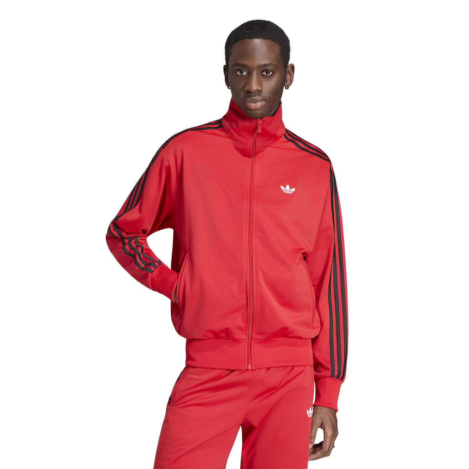 adidas Firebird Track Top - Men's - Vivid Red