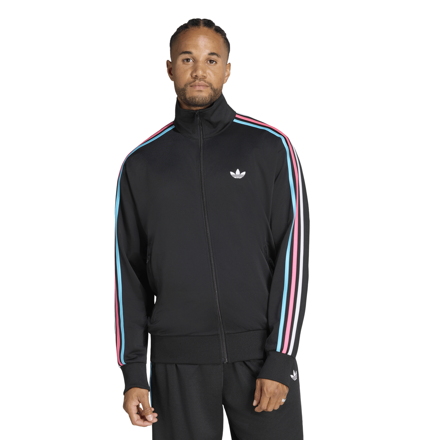 adidas Firebird Track Top - Men's - Black/Multicolor