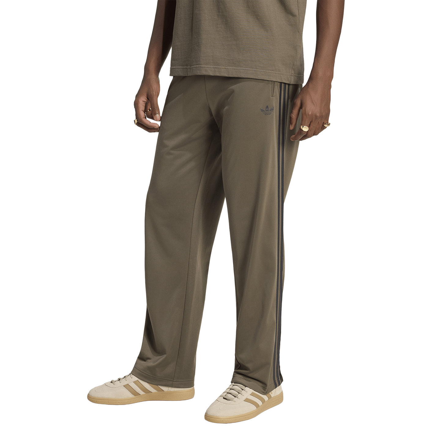 adidas Firebird Track Pants - Men's - Black/Olive Branch