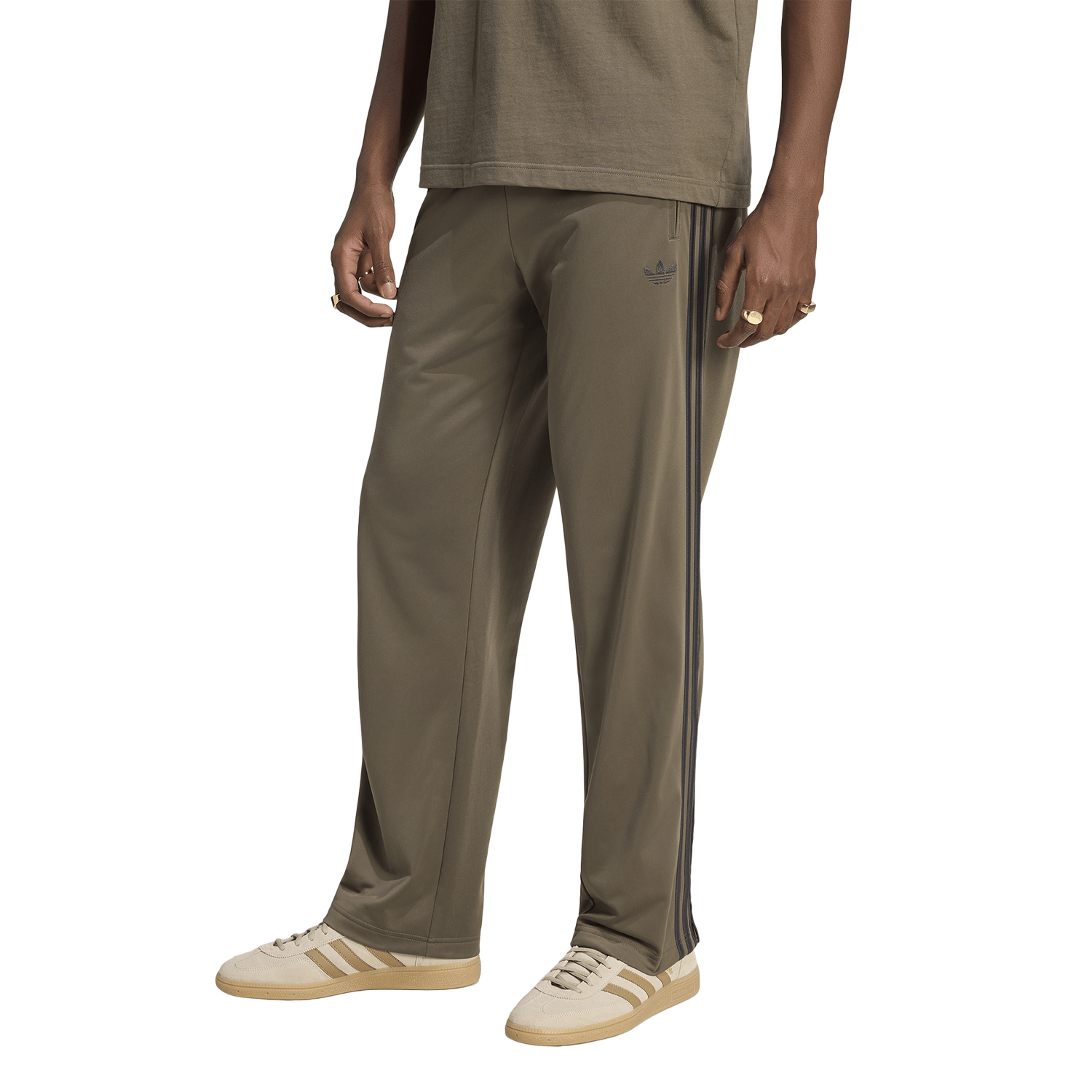 adidas Firebird Track Pants - Men's - Black/Olive Branch
