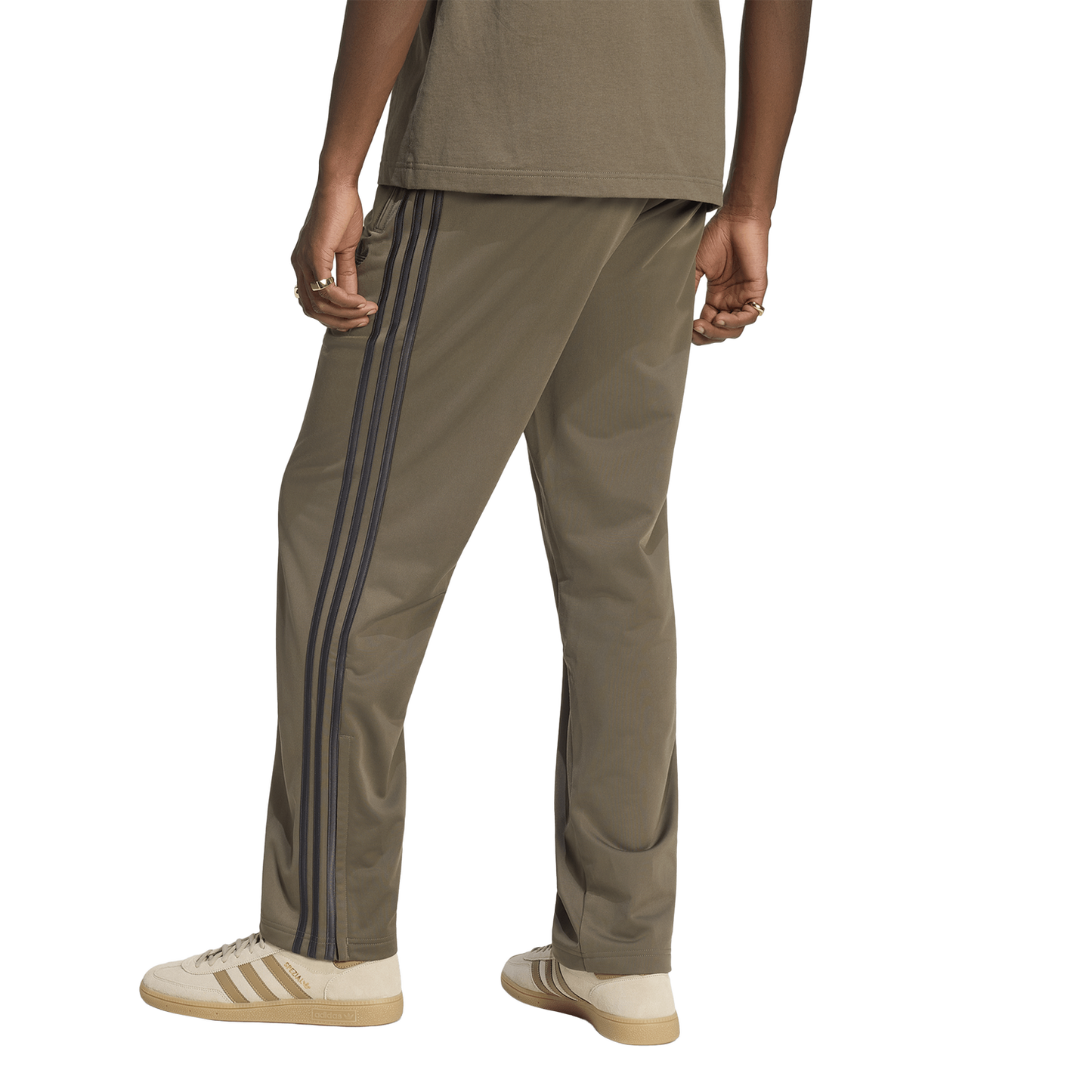 adidas Firebird Track Pants - Men's - Black/Olive Branch