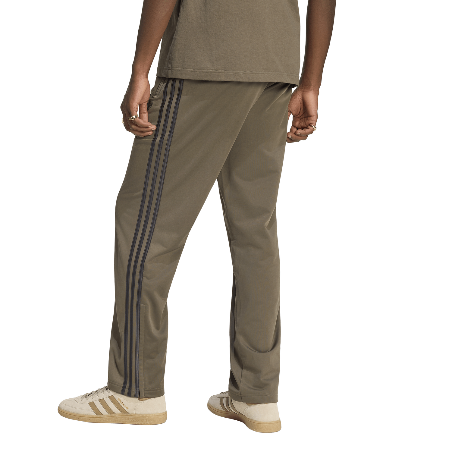 adidas Firebird Track Pants - Men's - Black/Olive Branch