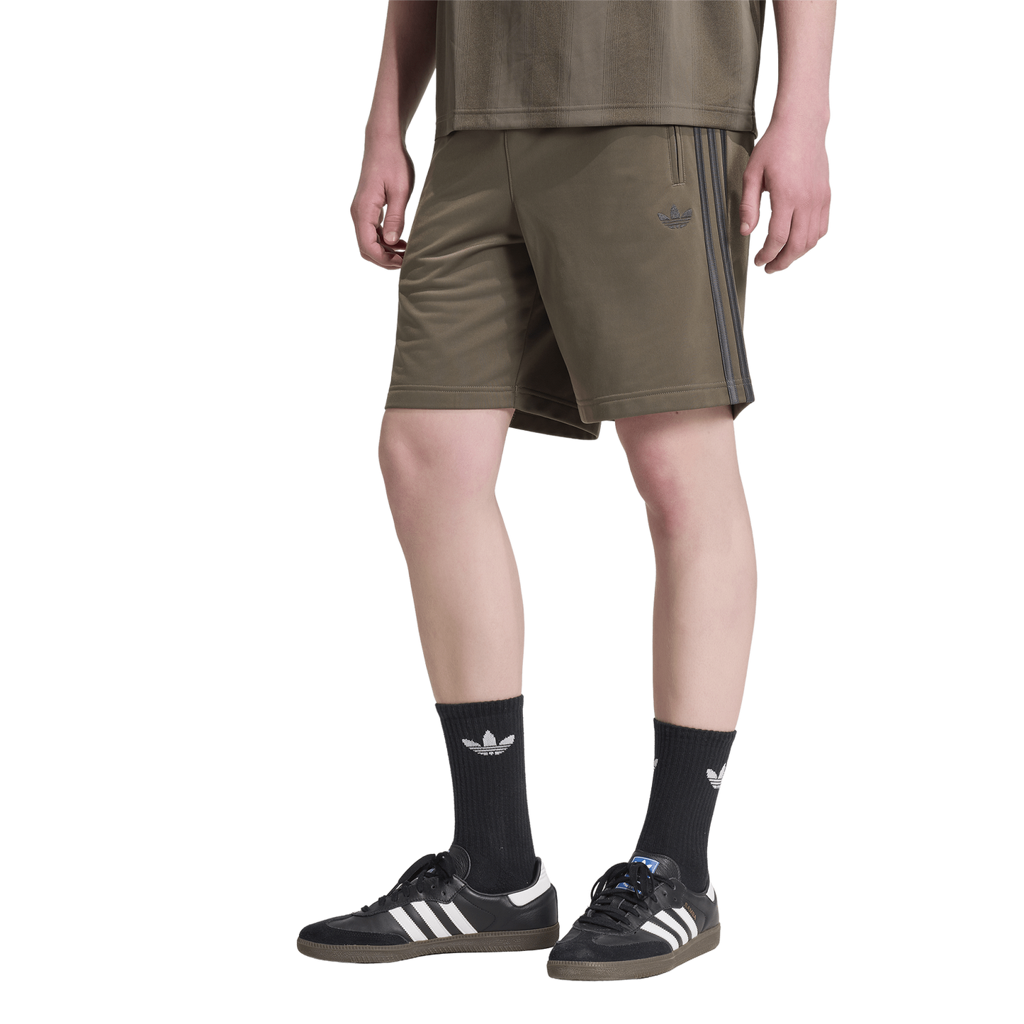 adidas Firebird Shorts - Men's - Black/Olive Branch
