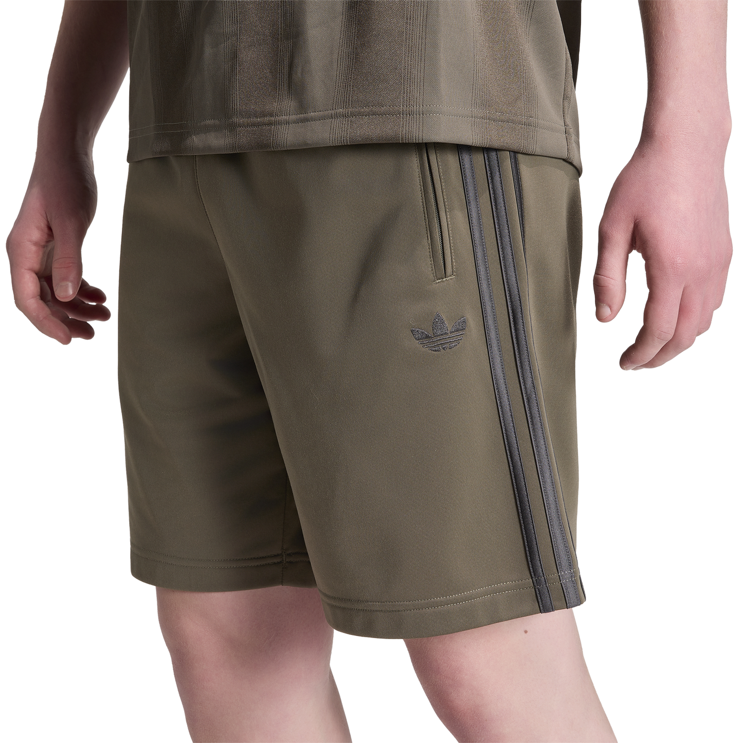 adidas Firebird Shorts - Men's - Black/Olive Branch