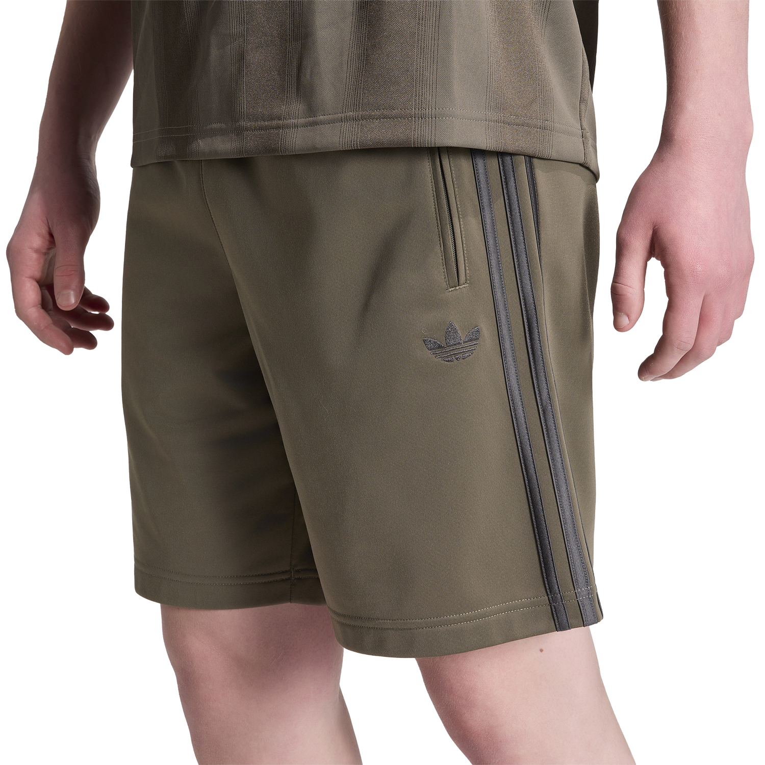 adidas Firebird Shorts - Men's - Black/Olive Branch
