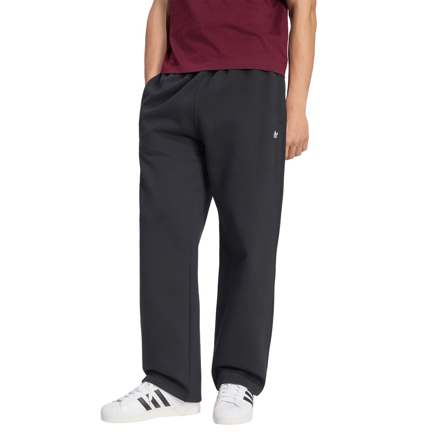 adidas Originals Trefoil Essentials Open Hem Pants - Men's - Black