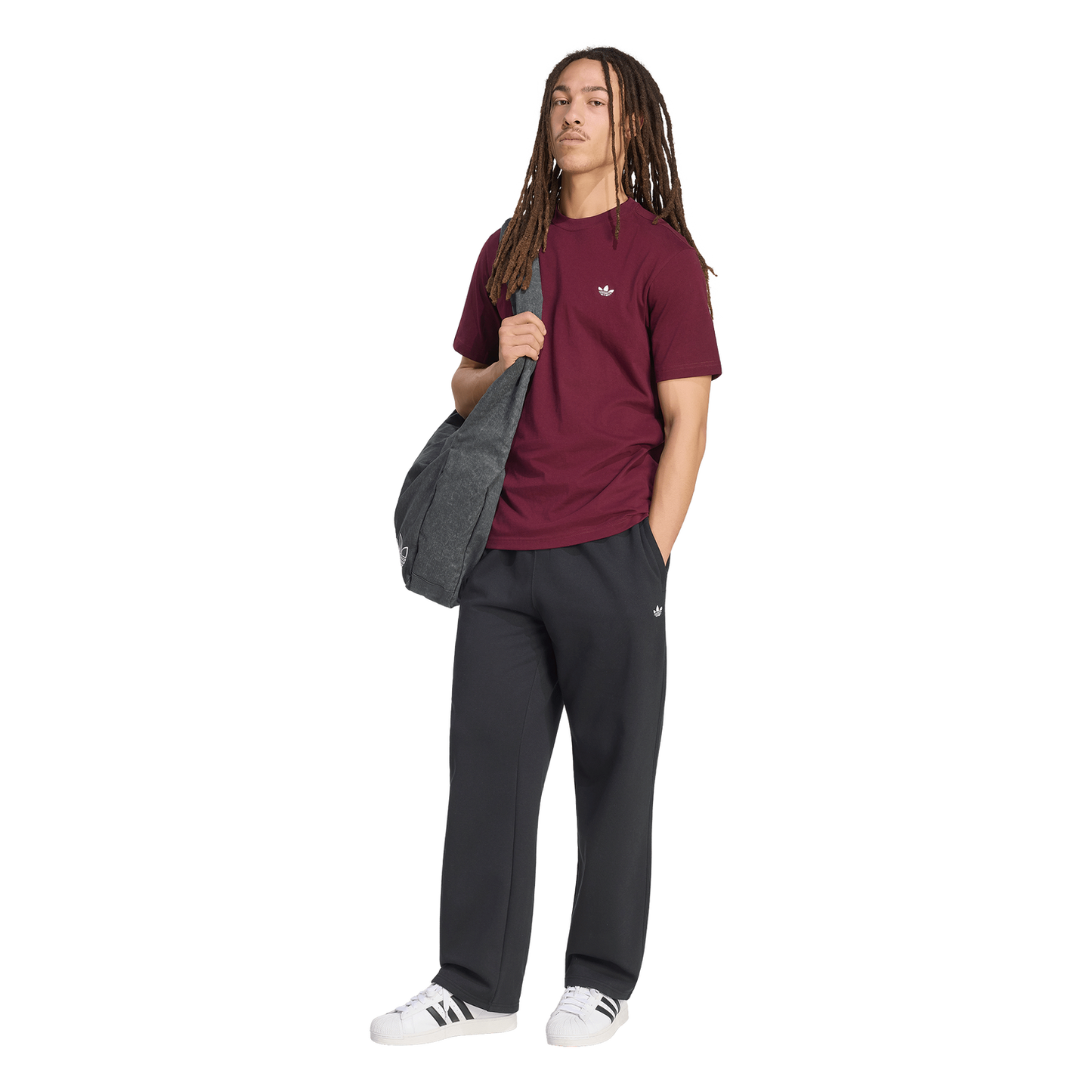 adidas Originals Trefoil Essentials Open Hem Pants - Men's - Black