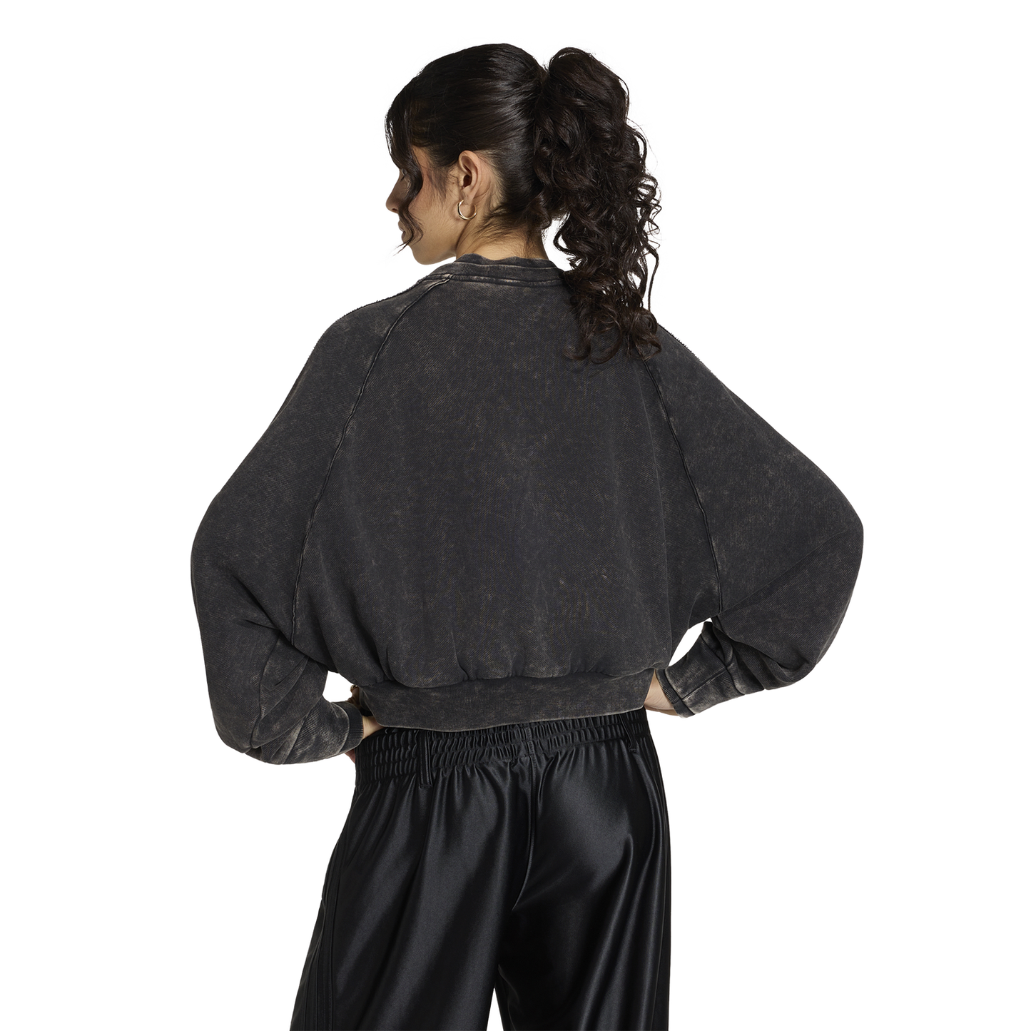 adidas Originals SST Double Layered Cropped Track Top - Women's - Black