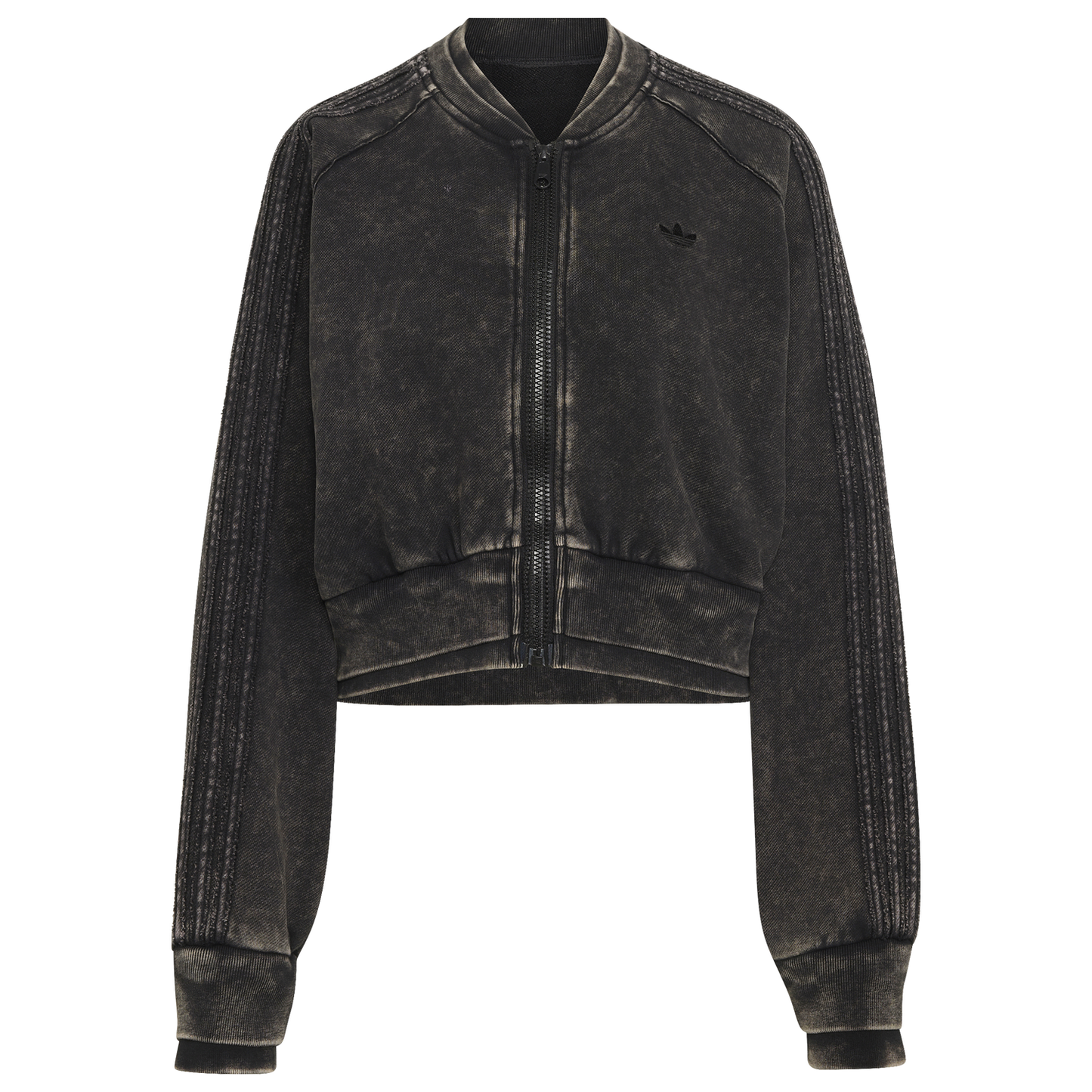 adidas Originals SST Double Layered Cropped Track Top - Women's - Black