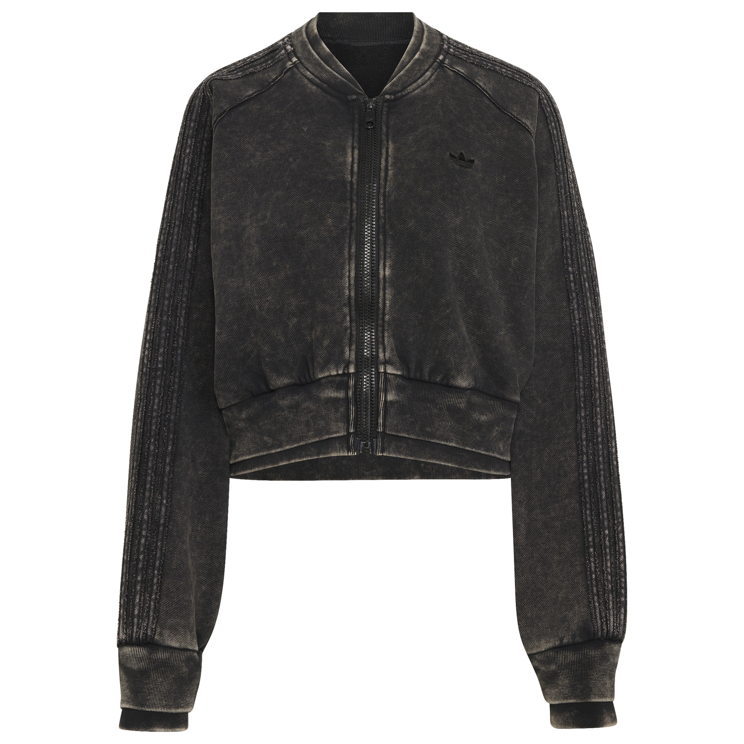 adidas Originals SST Double Layered Cropped Track Top - Women's - Black
