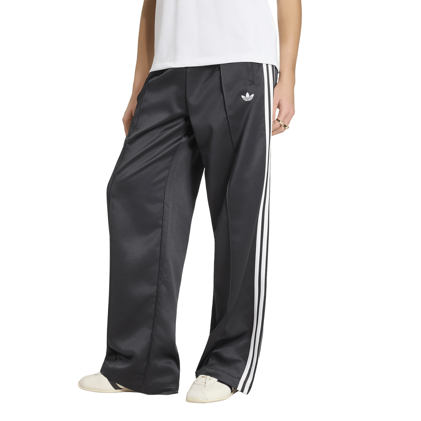 adidas Originals Superstar Satin Loose Track Pants - Women's - Black/White