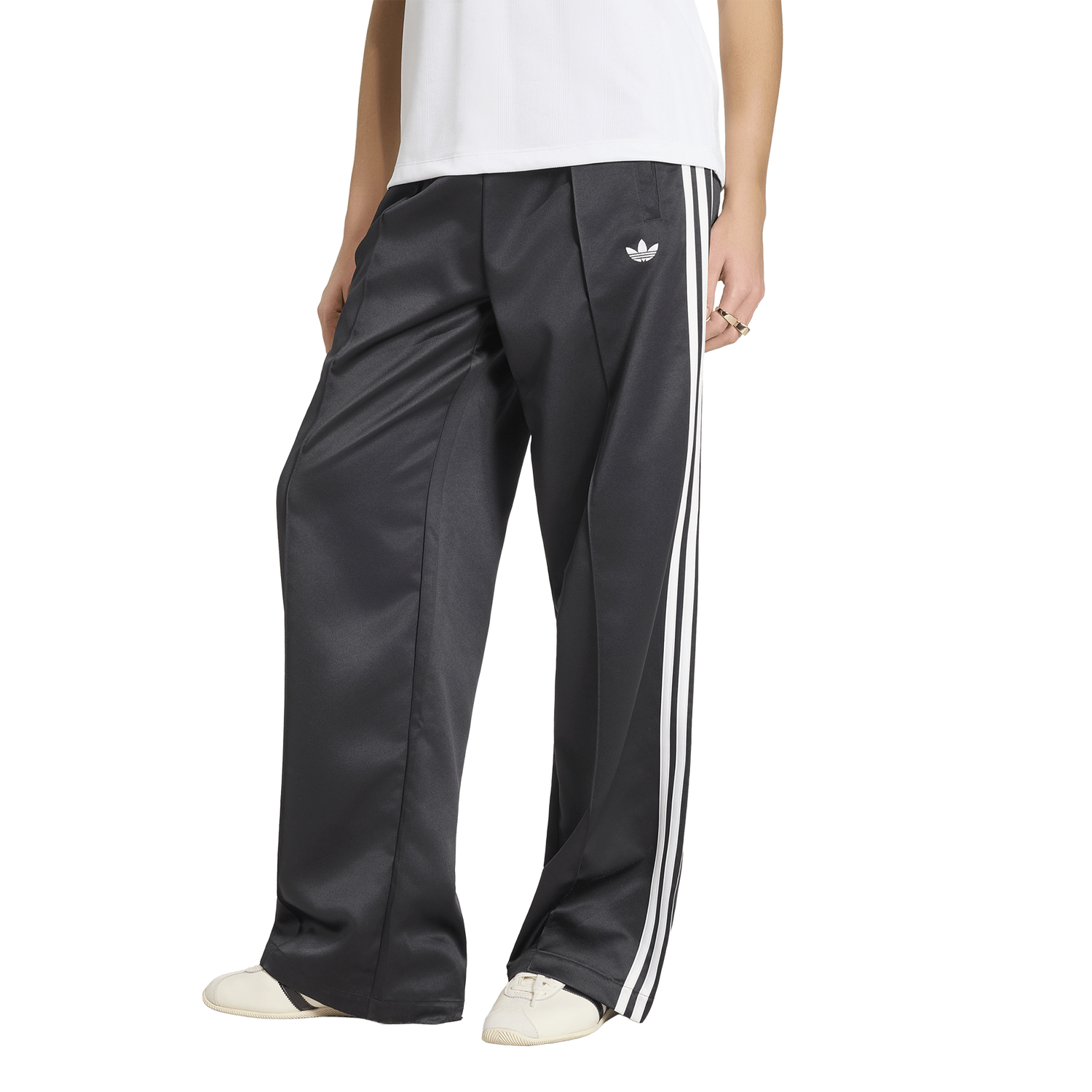 adidas Originals Superstar Satin Loose Track Pants - Women's - Black/White