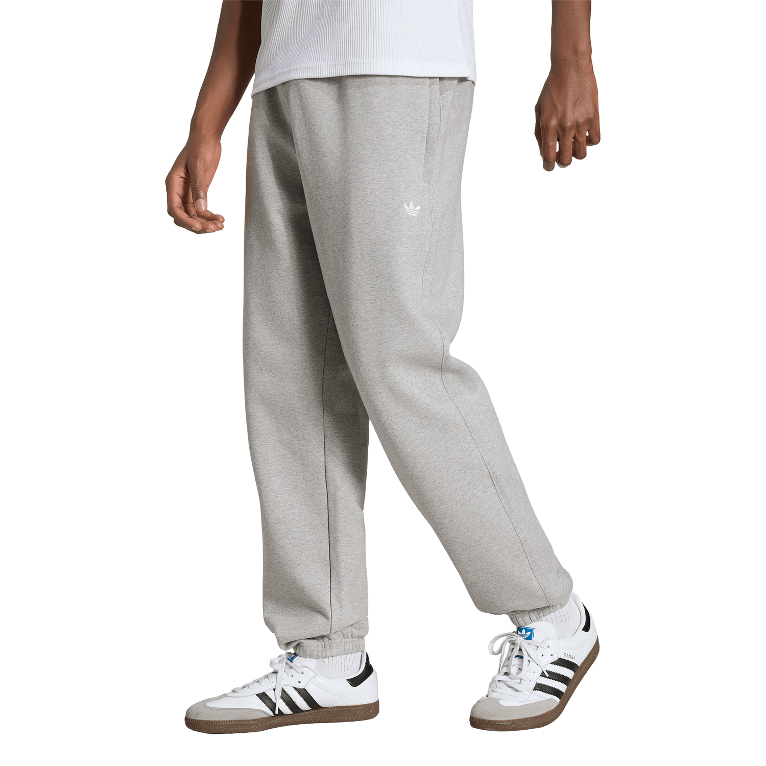 adidas Originals Trefoil Essentials Fleece Pants - Men's - Medium Grey Heather