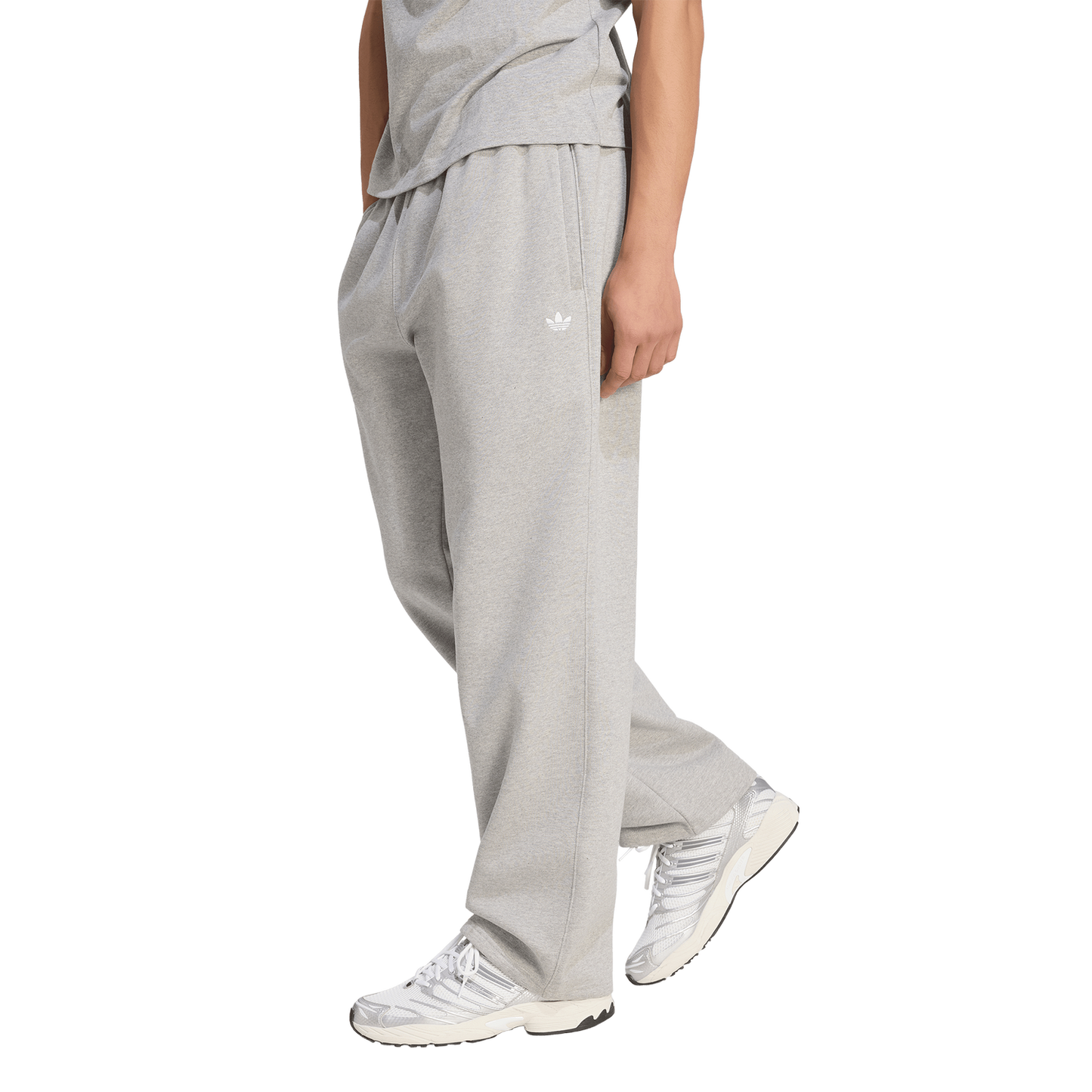 adidas Originals Trefoil Essentials Open Hem Pants - Men's - Medium Grey Heather