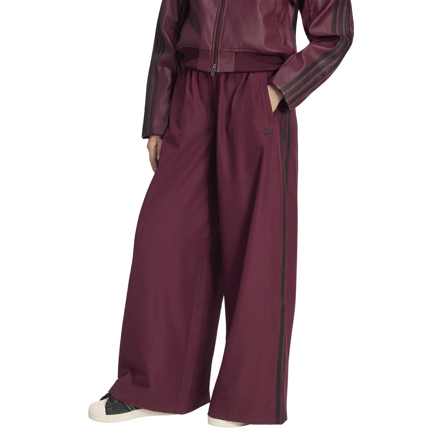 adidas Firebird Track Pants - Women's - Black/Maroon