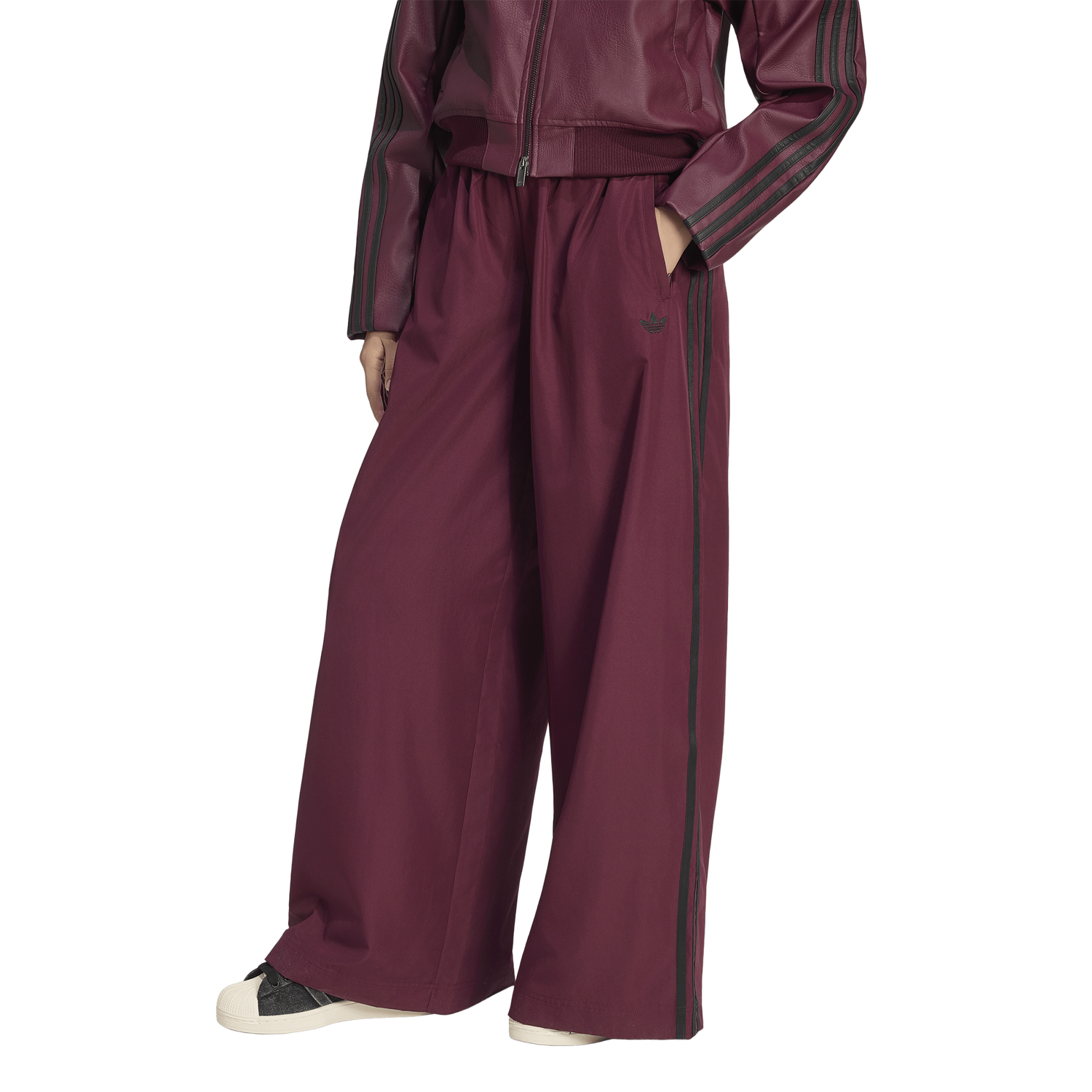adidas Firebird Track Pants - Women's - Black/Maroon