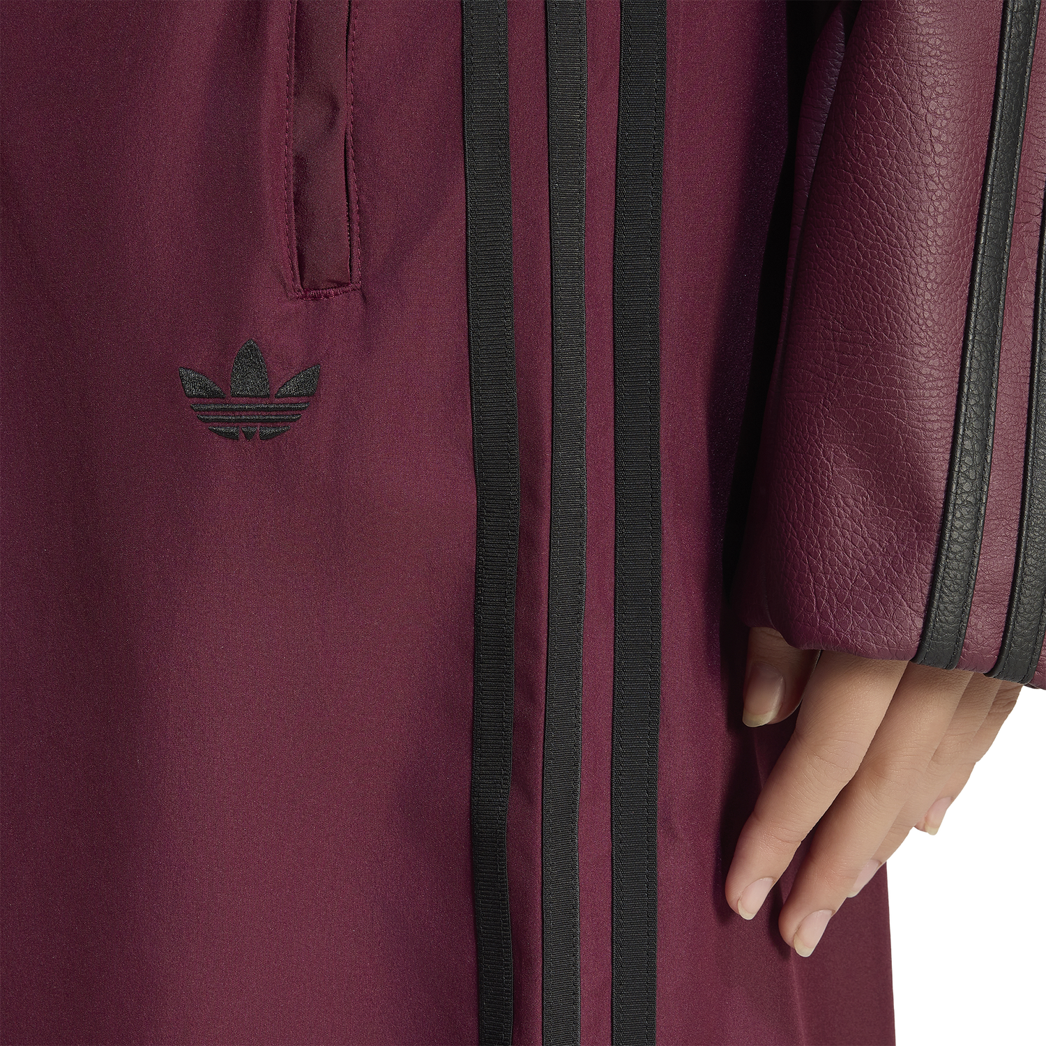 adidas Firebird Track Pants - Women's - Black/Maroon