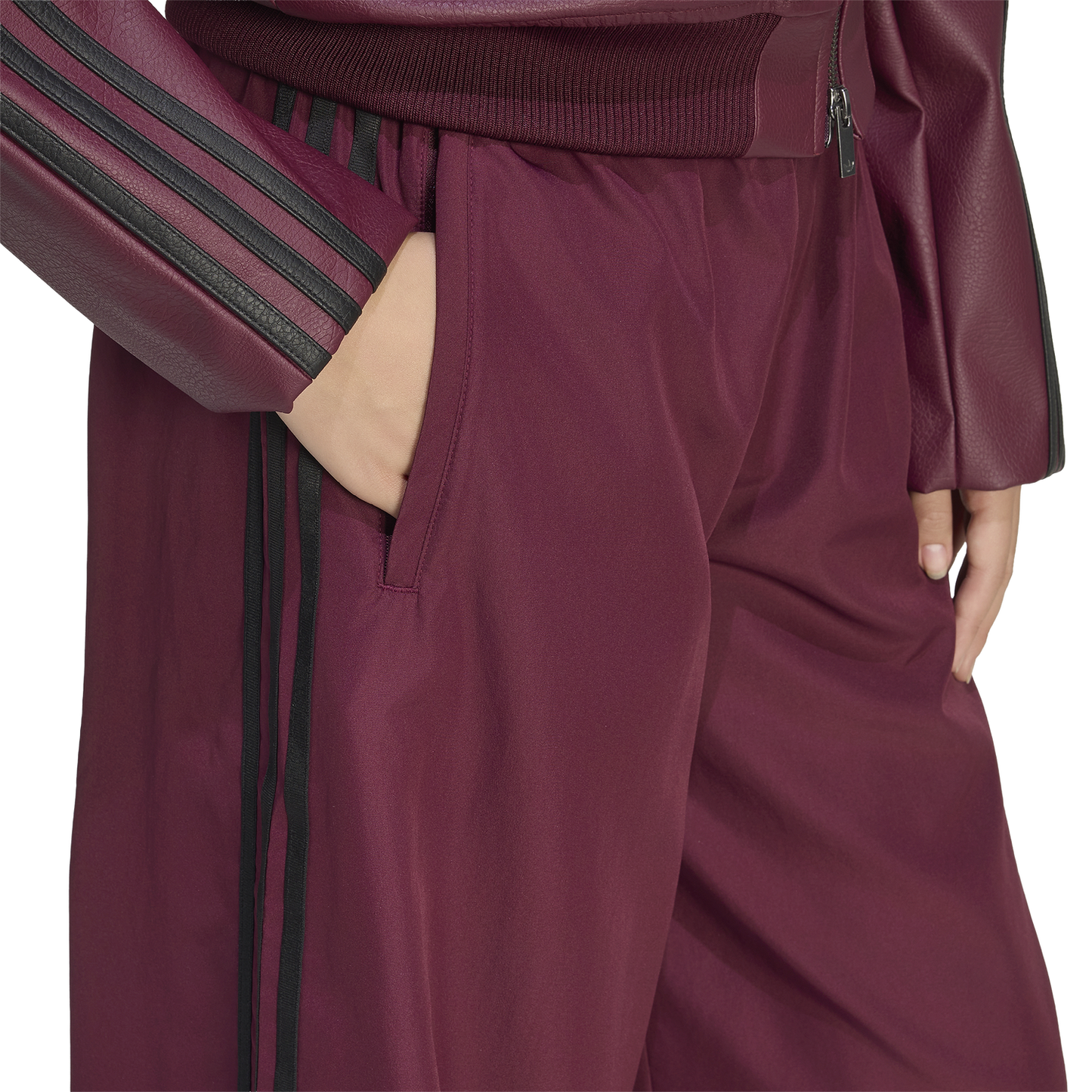 adidas Firebird Track Pants - Women's - Black/Maroon