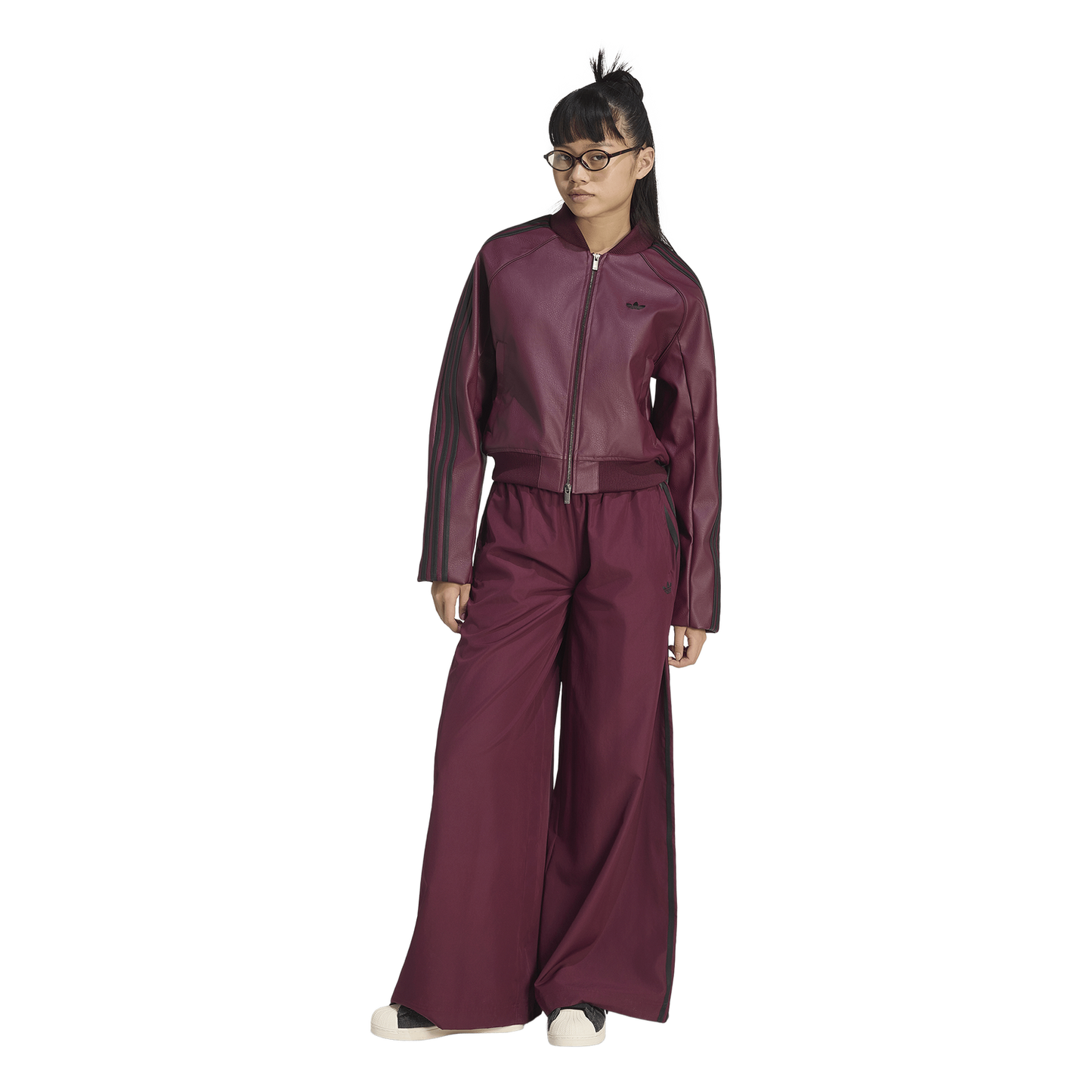 adidas Firebird Track Pants - Women's - Black/Maroon