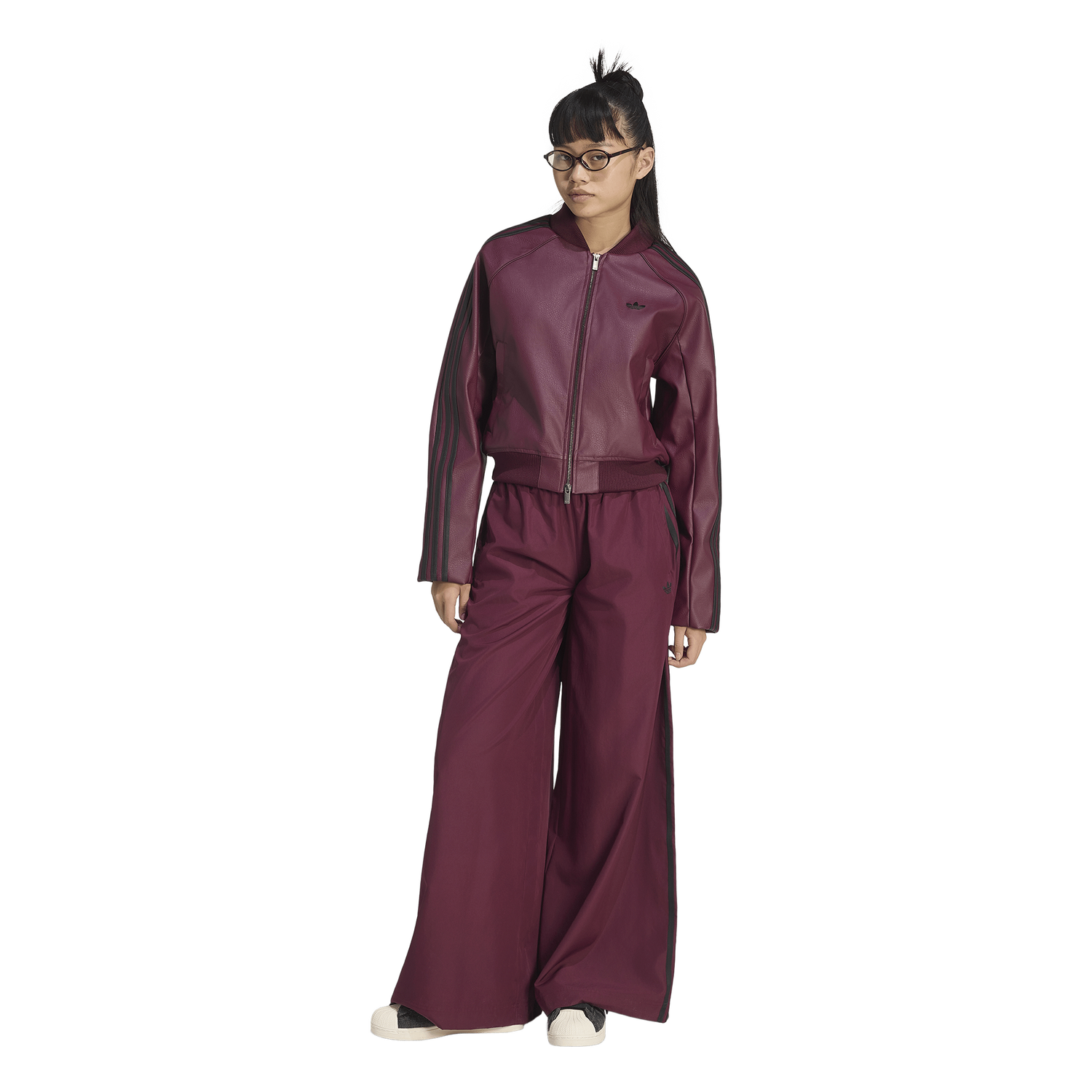 adidas Firebird Track Pants - Women's - Black/Maroon