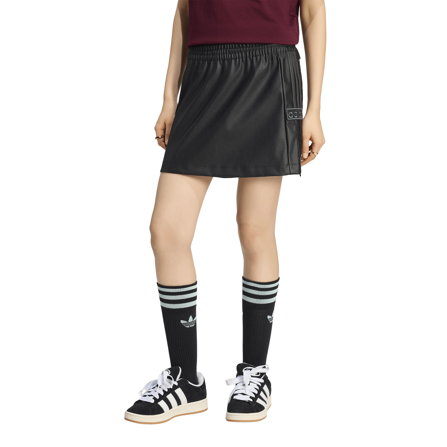 adidas Originals adibreak Pleather Skirt - Women's - Black/Utility Black