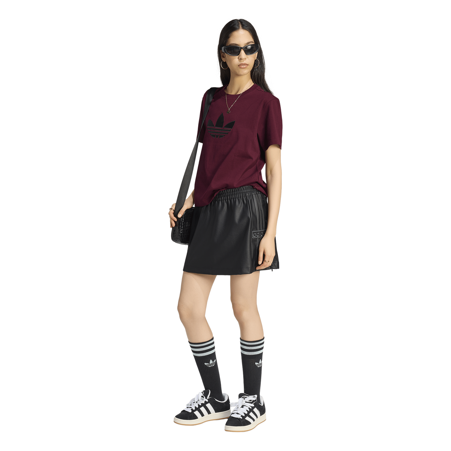 adidas Originals adibreak Pleather Skirt - Women's - Black/Utility Black