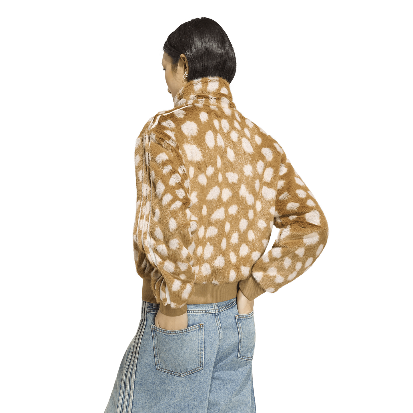 adidas Originals Firebird Animal Print Jacket - Women's - Brown Desert
